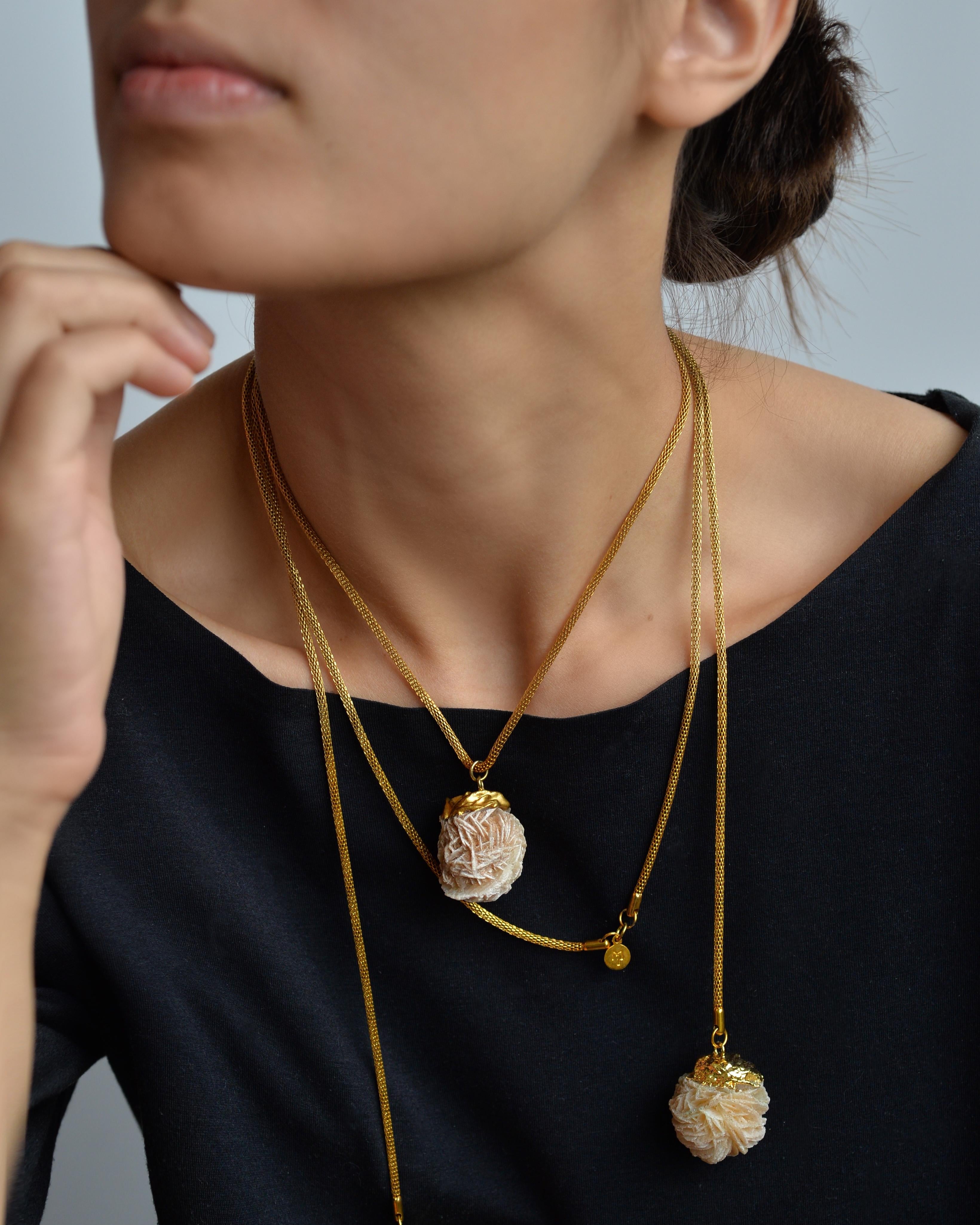 MARILYN TAN JEWELLERY | Desert Rose Gold Lariat Chain Necklace