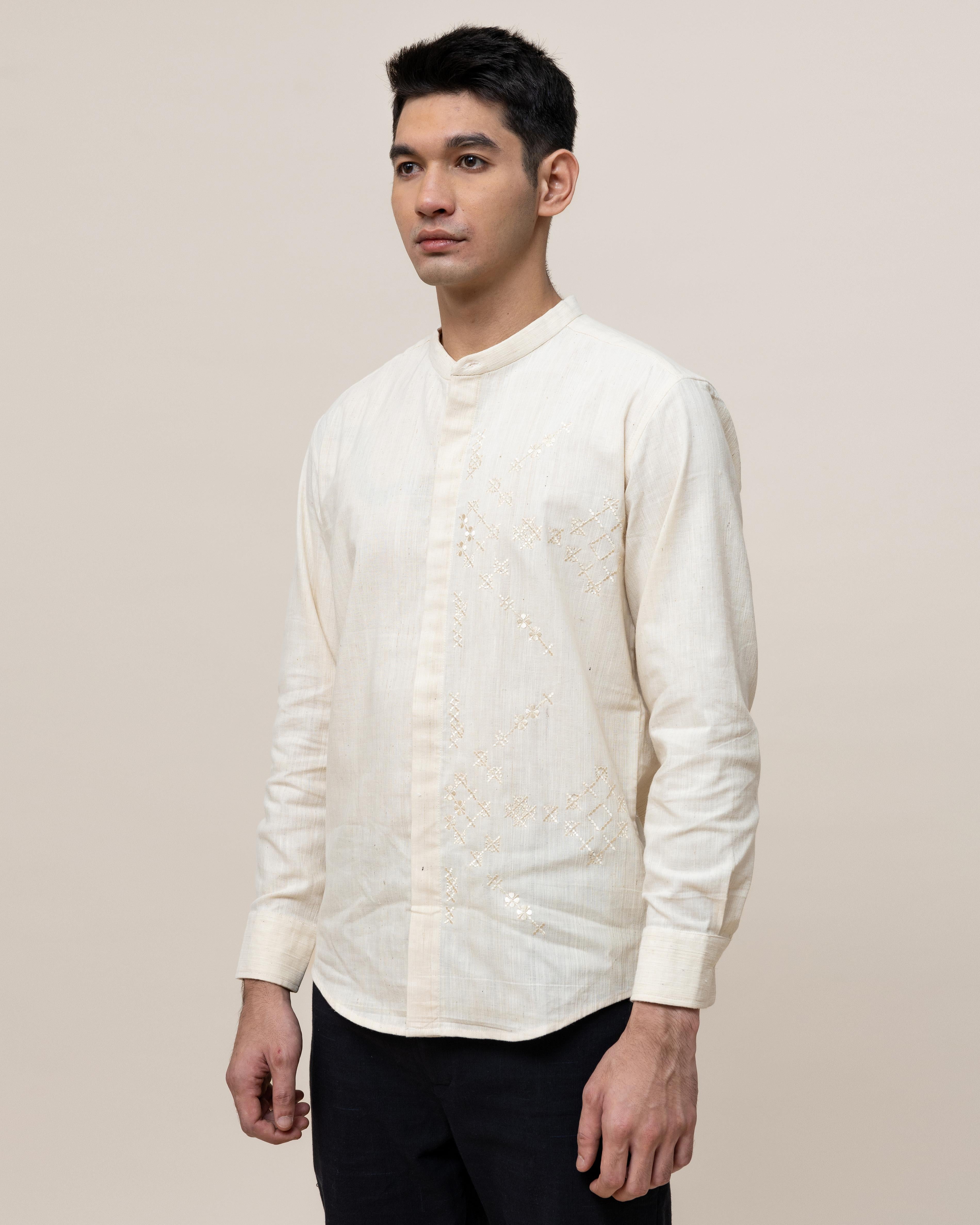 SUKKHA CITTA | KAPAS - Embroidered Fitted Shirt