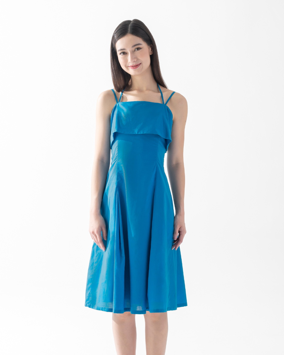 CAELI ECO LUXE | Multistrap Dress Steel Blue