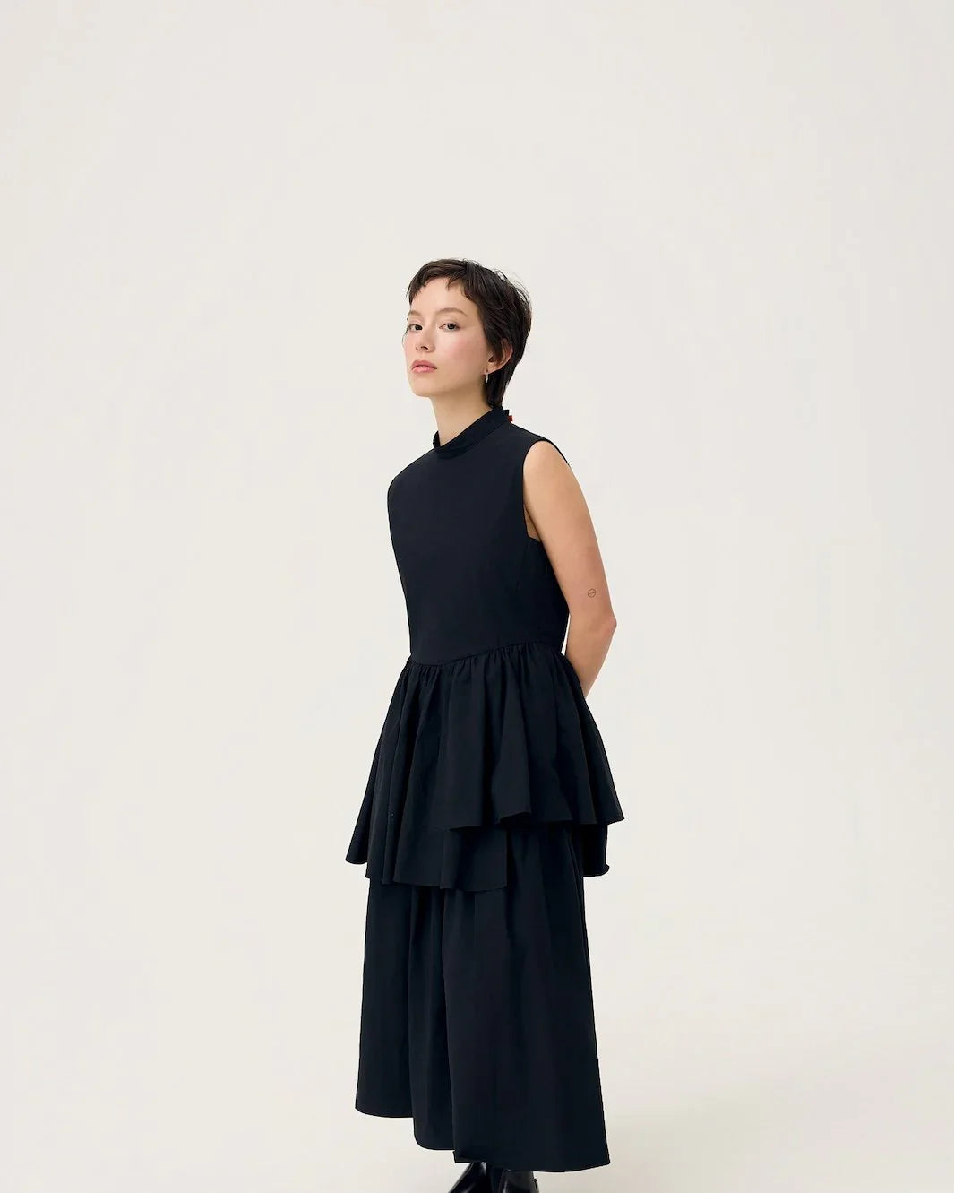 3EIGHTH | Ukabu Dress in Toner Black