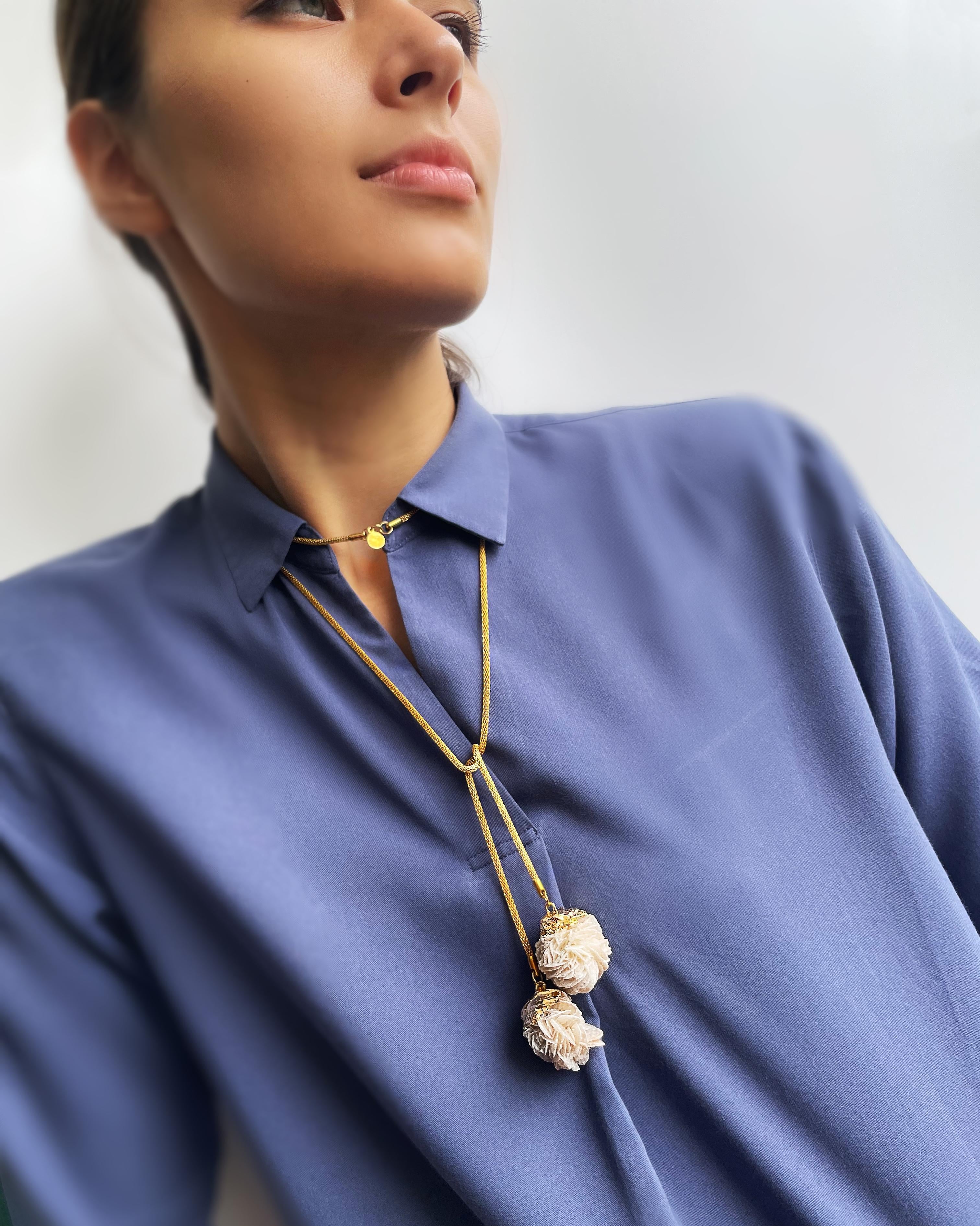 MARILYN TAN JEWELLERY | Desert Rose Gold Lariat Chain Necklace