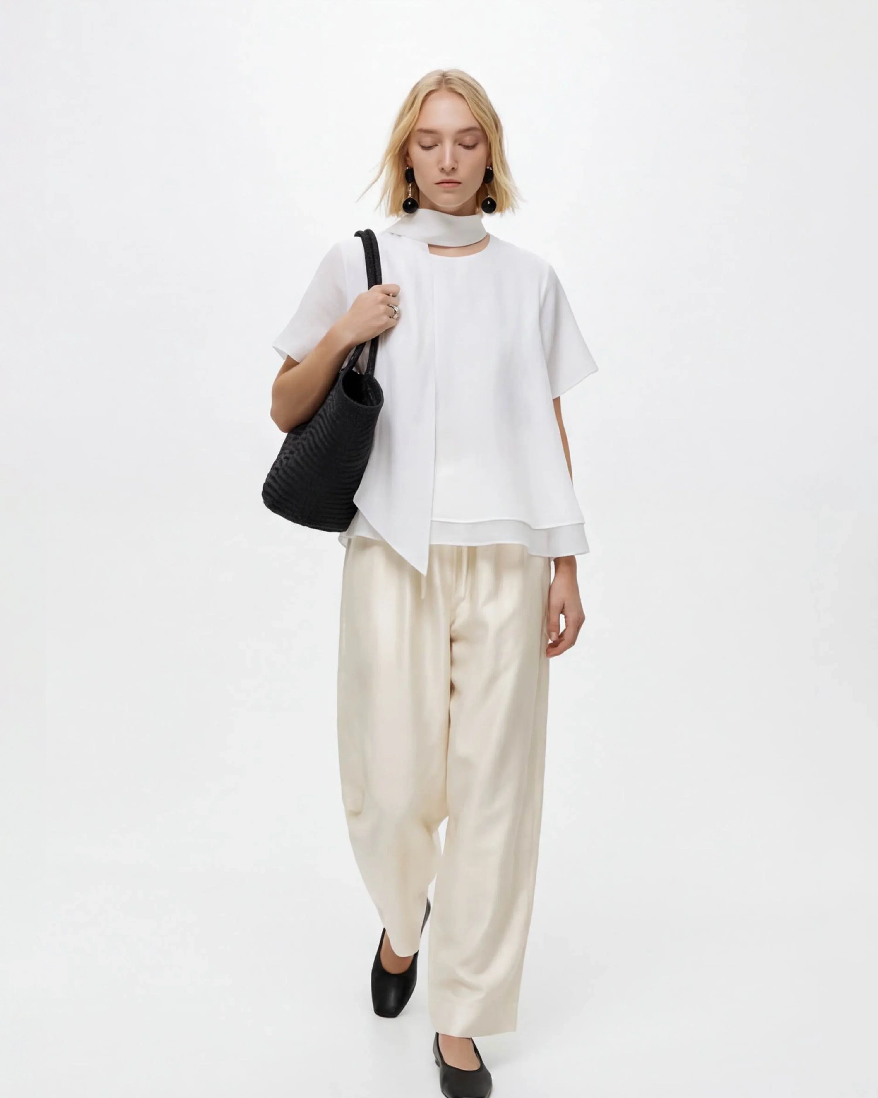 LAYERPLAN | Ciel Scarf Layered Top