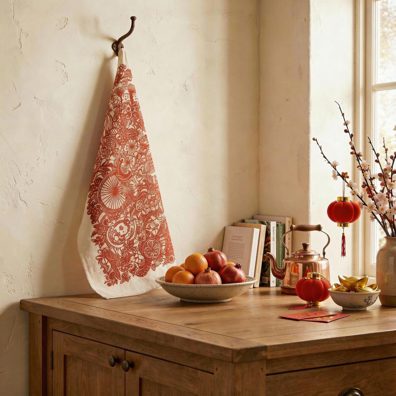 SINGLAPA | Singapore Papercut Tea Towel