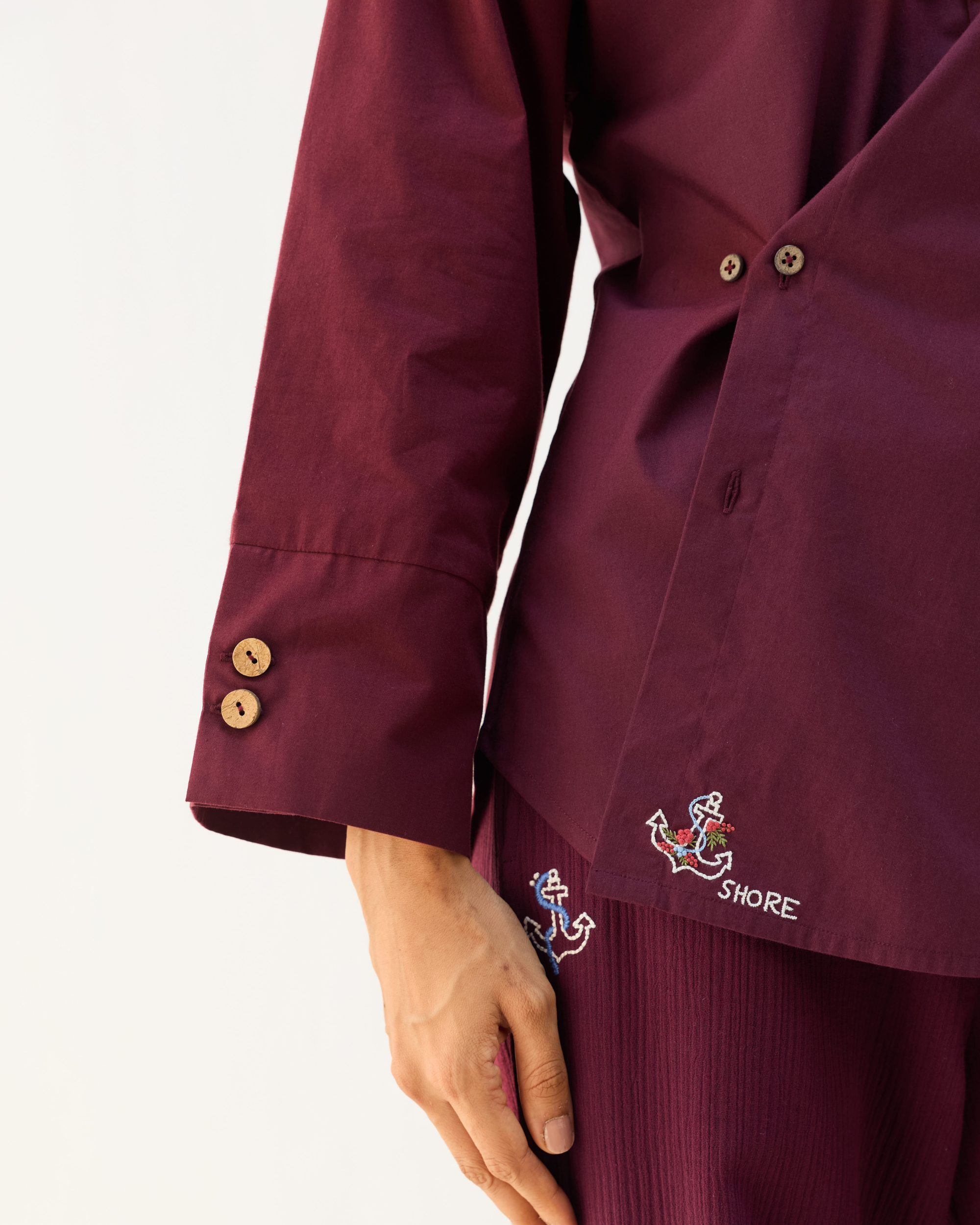 SUI | Stillness Organic Cotton Wrap Shirt