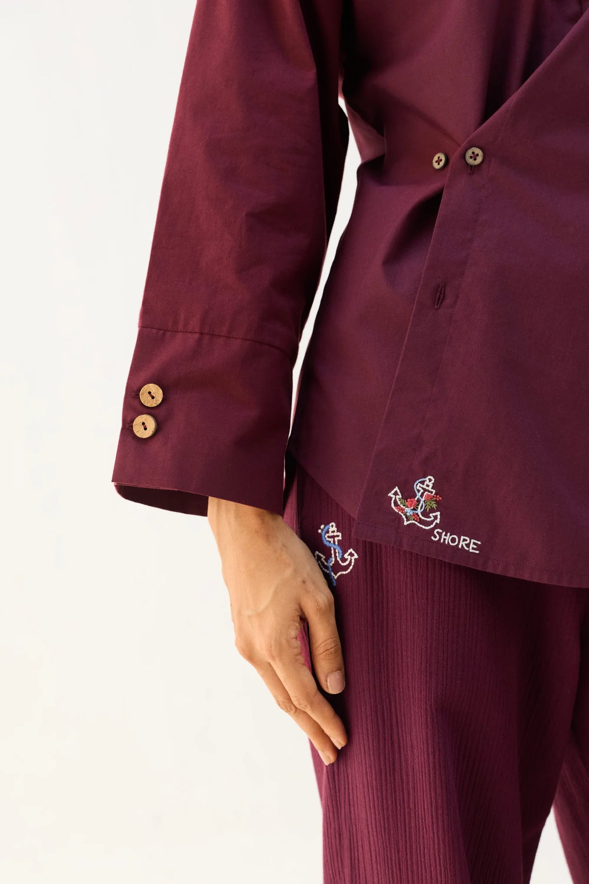 SUI | Stillness Organic Cotton Wrap Shirt