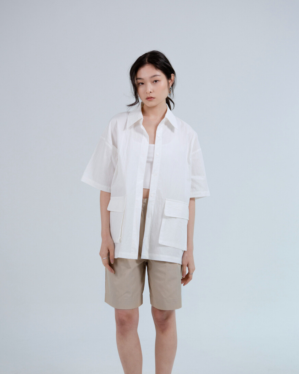 SAERO COLLECTIVE | Boho Overfit Shirt | White