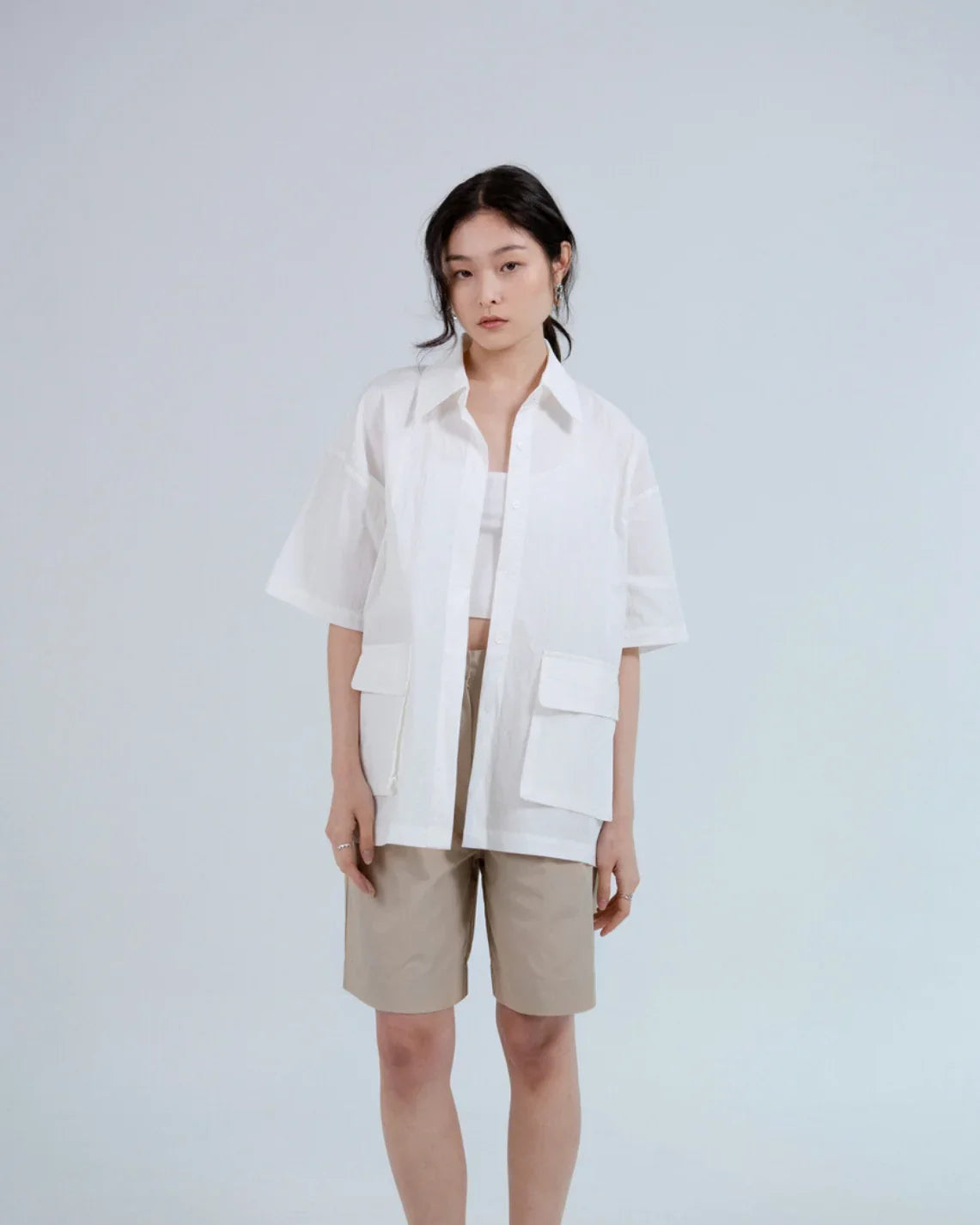 SAERO COLLECTIVE | Boho Overfit Shirt | White