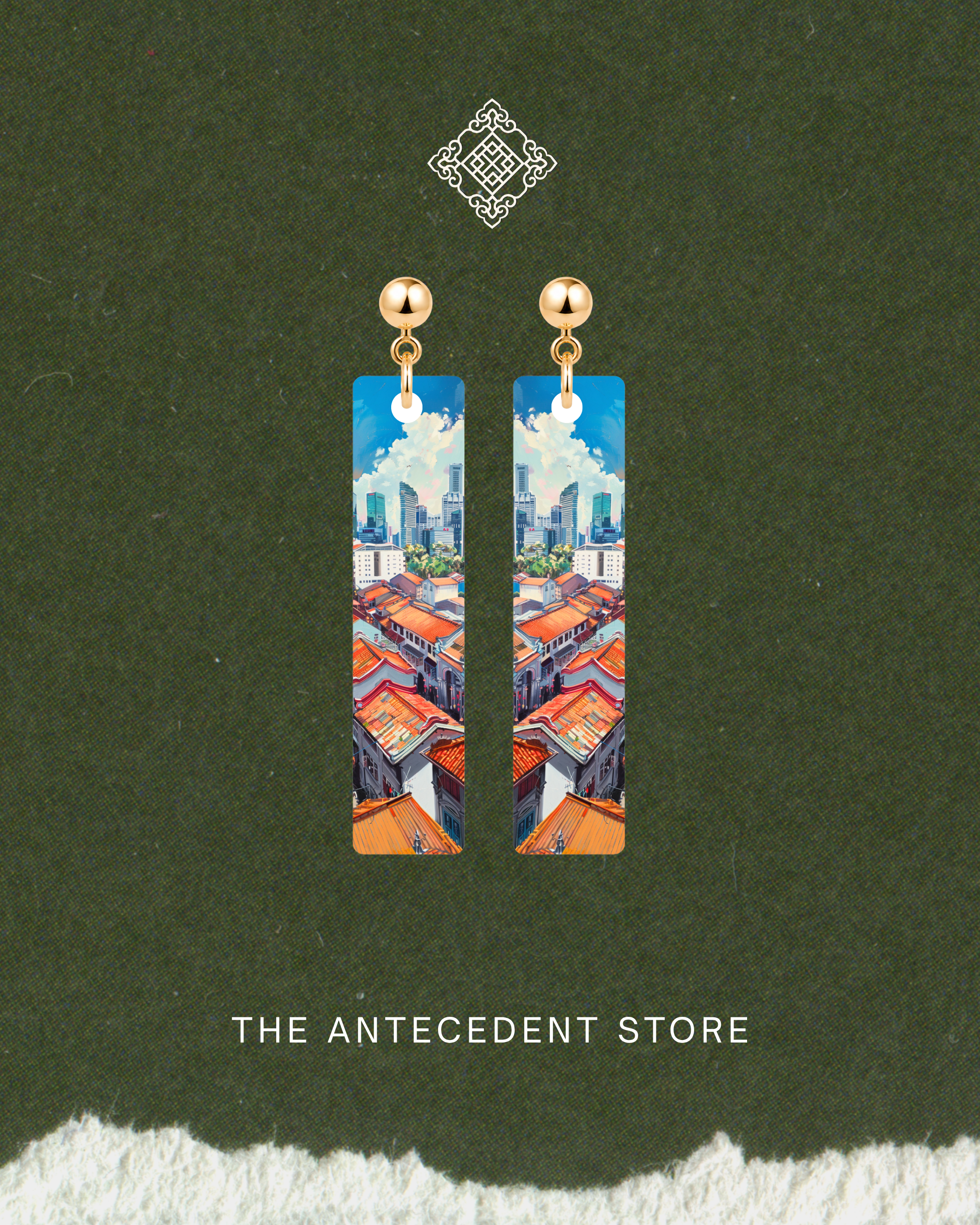 THE ANTECEDENT STORE | Singapore Skyline Earrings