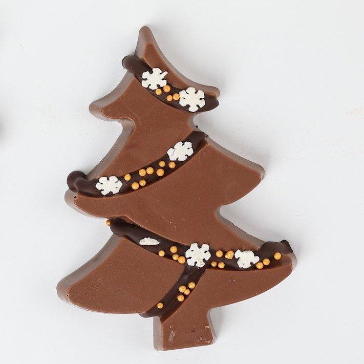 ANJALICHOCOLAT | Mini Christmas Chocolate Trees: Milk Chocolate
