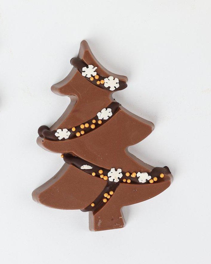 ANJALICHOCOLAT | Mini Christmas Chocolate Trees: Milk Chocolate