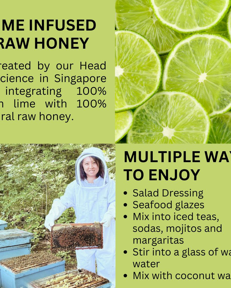 HIVES KEEPER | Infused Raw Honey (with Gift Box) - Lime Infused Raw Honey
