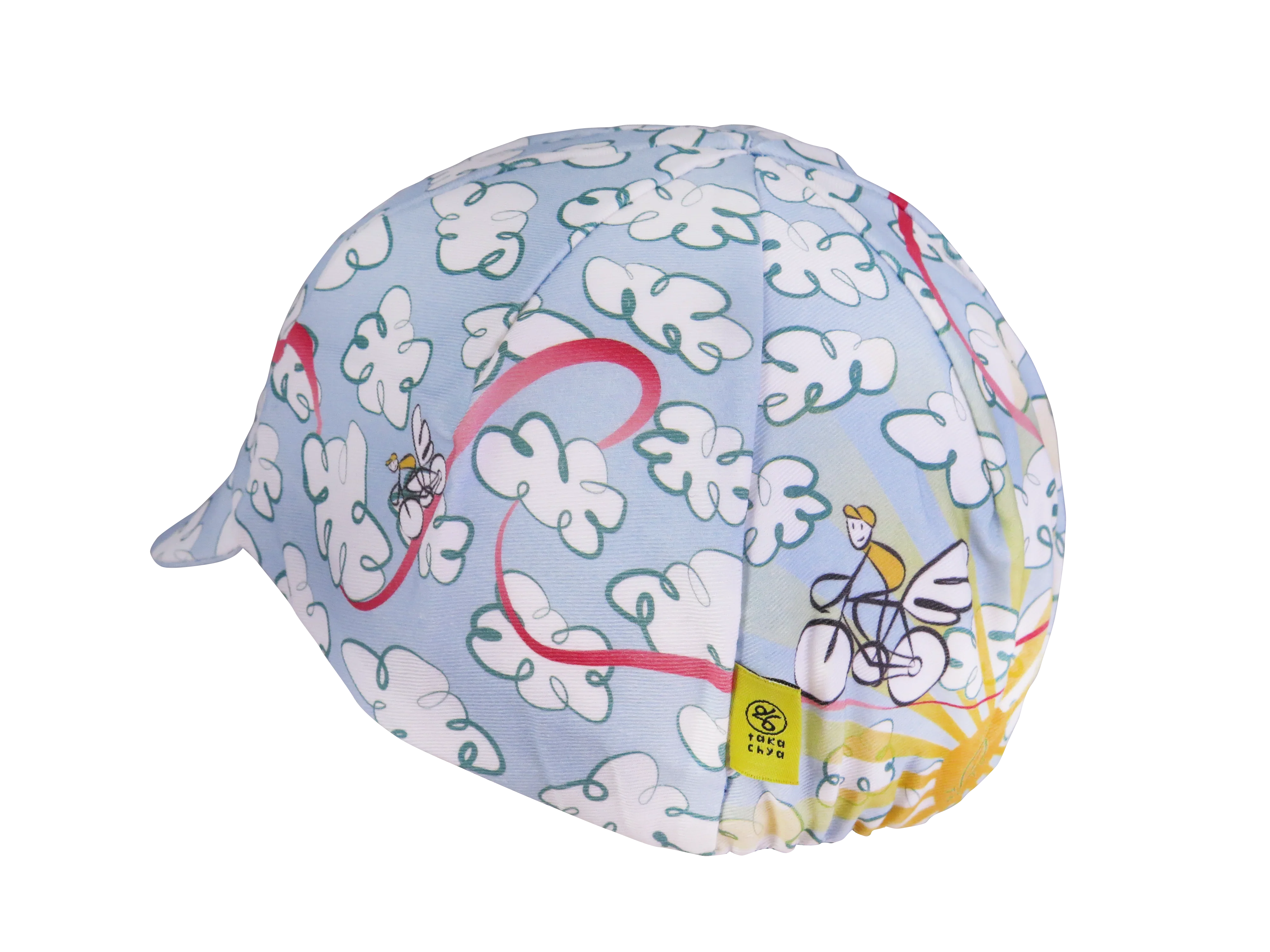 A DESIGN BY TAKACHYA | Cycling Cap - Flying Unicorn Sky Blue