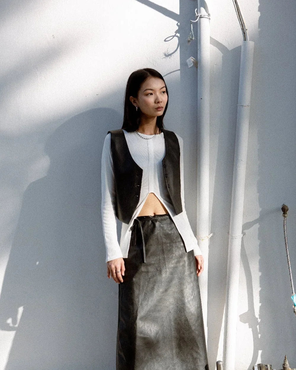 SAERO COLLECTIVE | Split Layer Top | Ivory