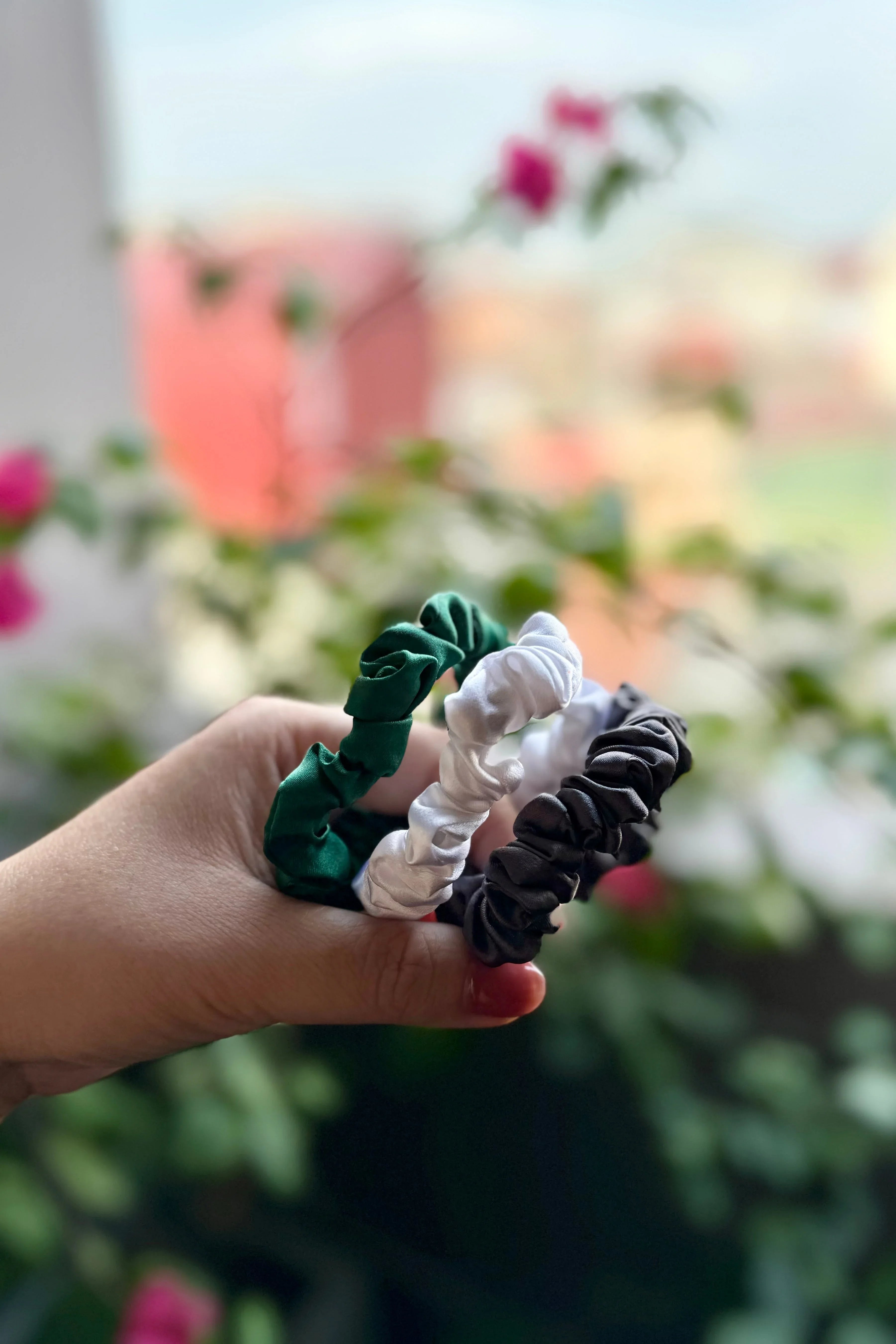 BELLS & BIRDS | Mulberry Silk Scrunchies (Set of 3)