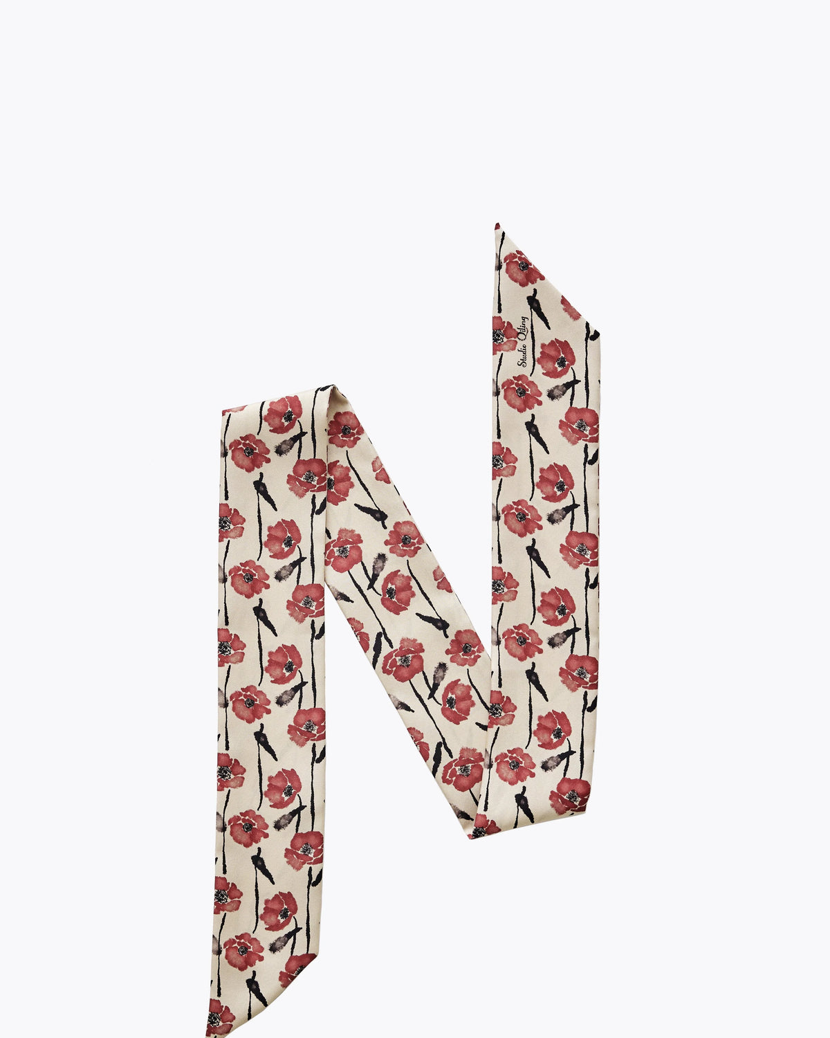 STUDIO QILING | Dancing Poppies Mod Silk Bandeau 100