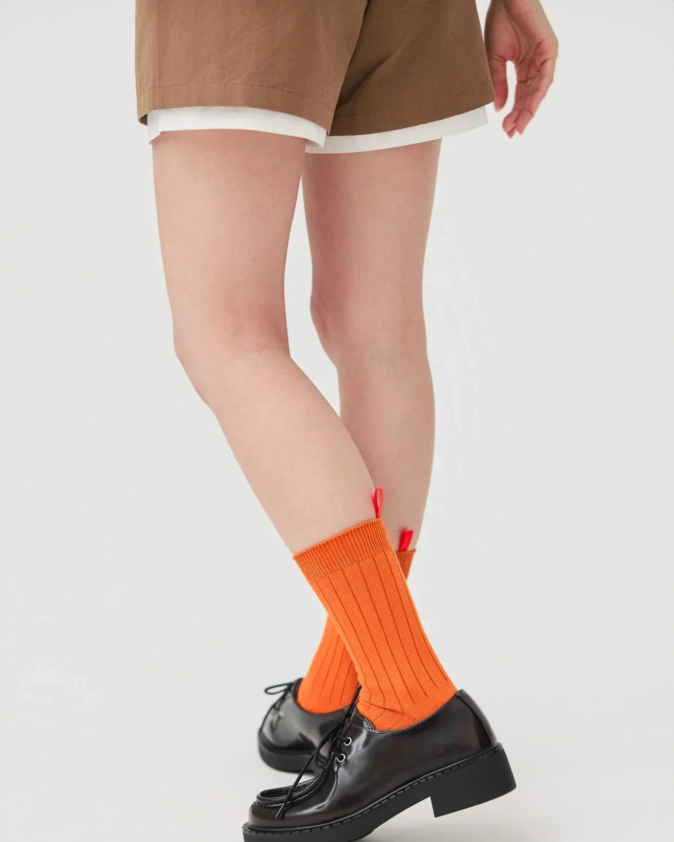 3EIGHTH | Tab Crew Socks In Orange