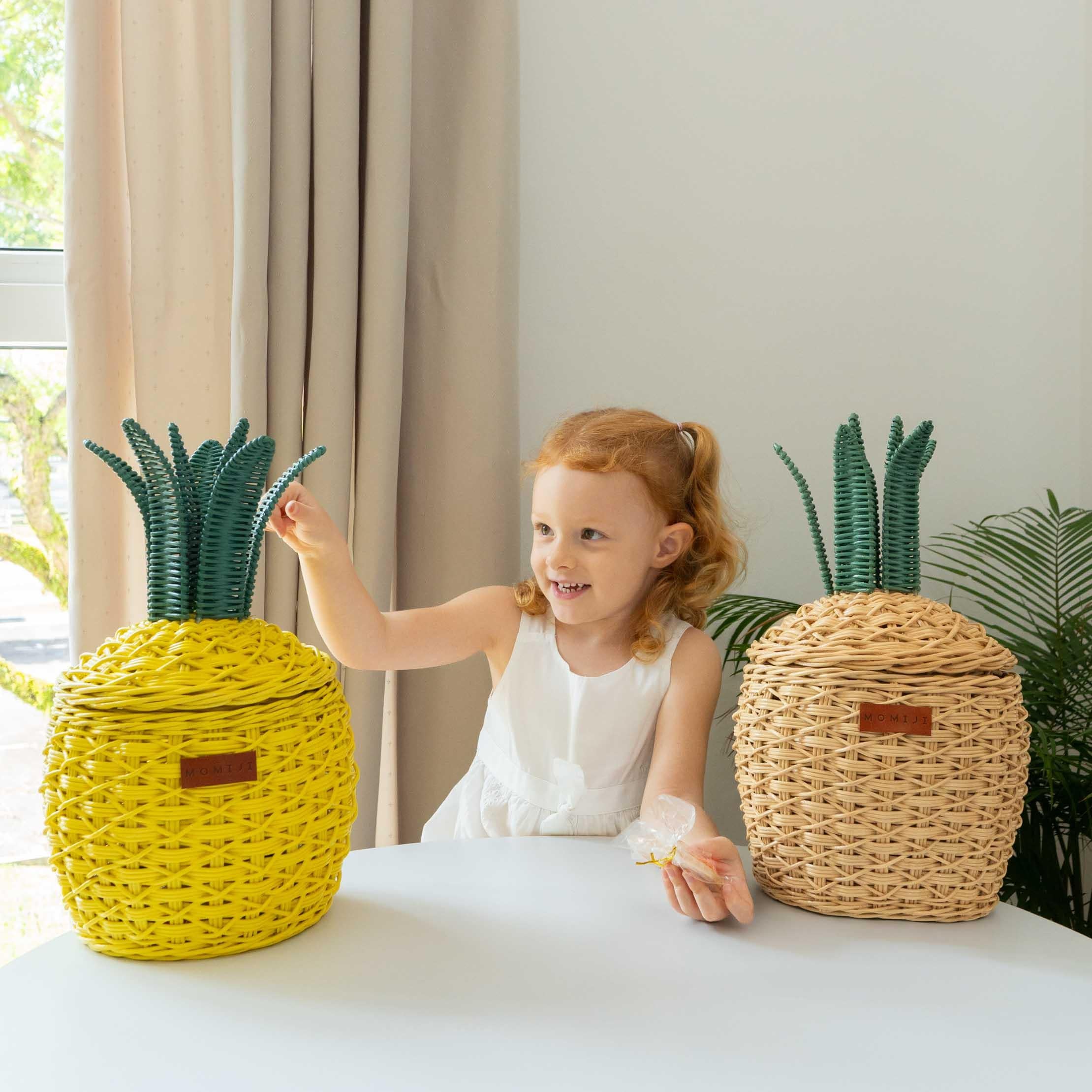 MOMIJI | Pineapple Basket - Small Yellow