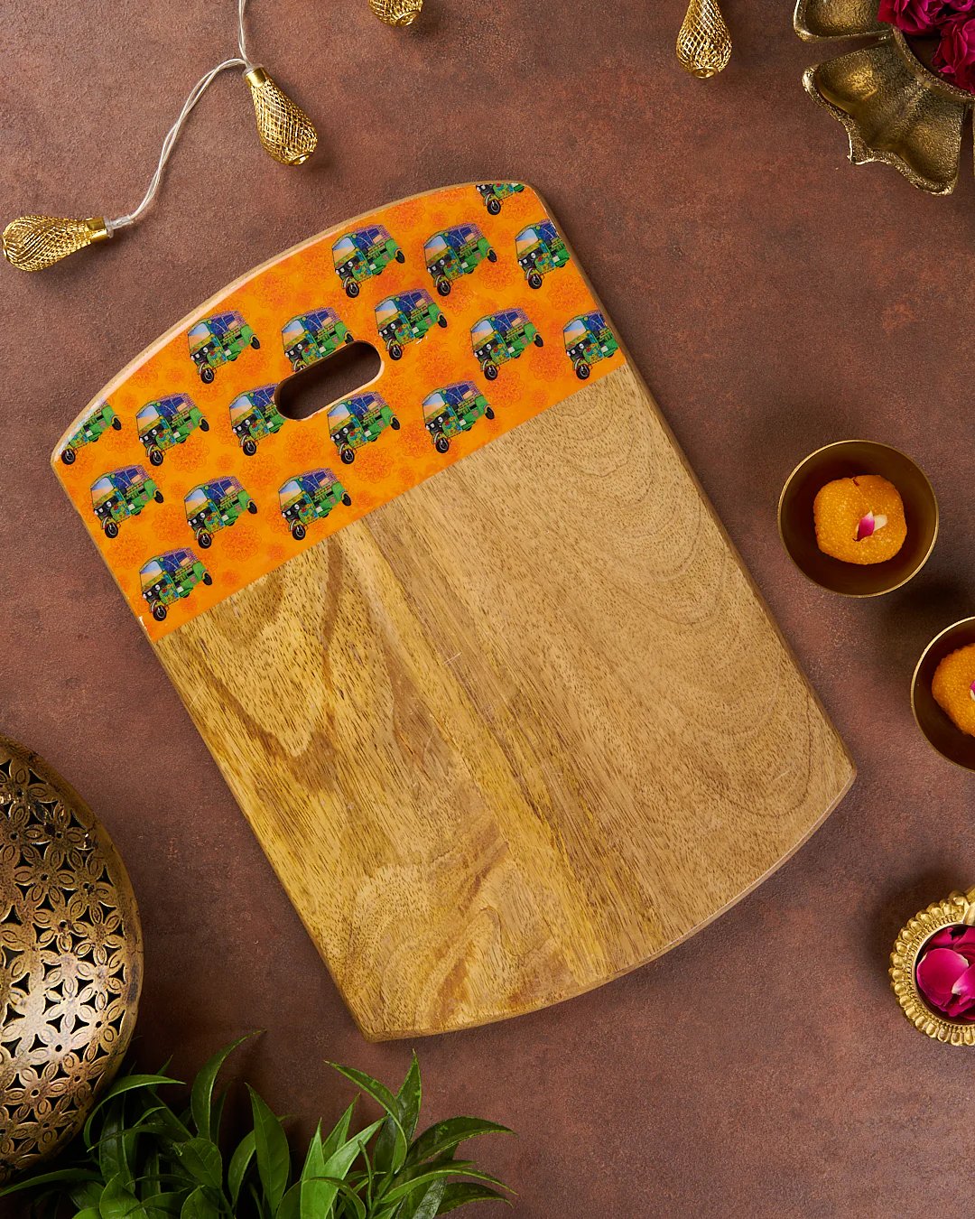 PHOTO PHACTORY | Auto Rickshaw Art Cheese Board