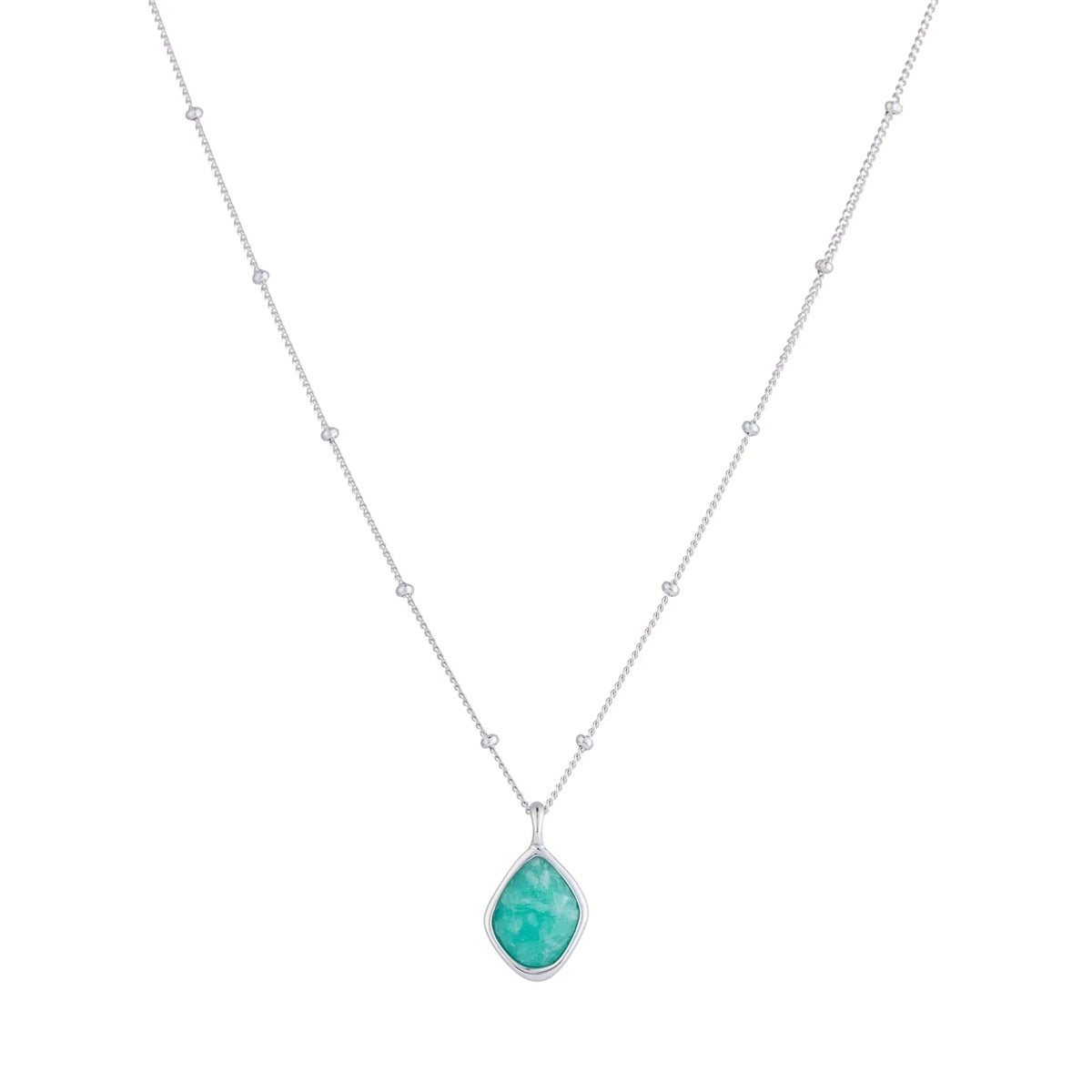 RINA LEE | Courage Amazonite Satellite Chain Necklace