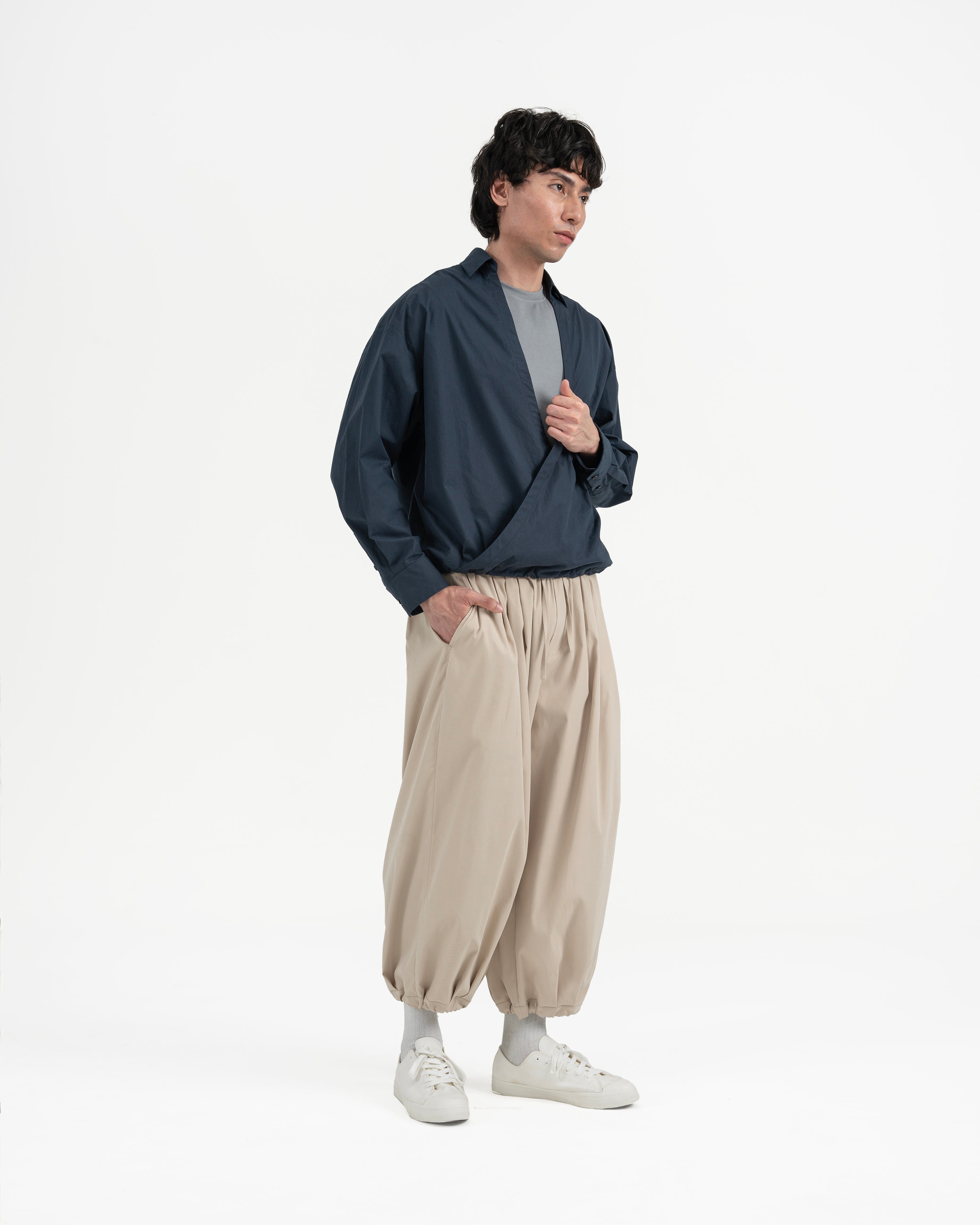 GRAYE | Gathered Wrap Shirt