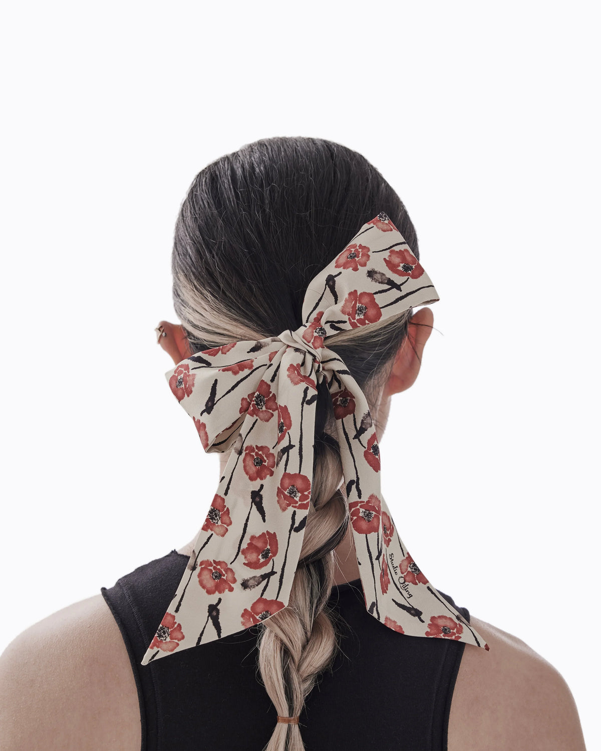 STUDIO QILING | Dancing Poppies Mod Silk Bandeau 100