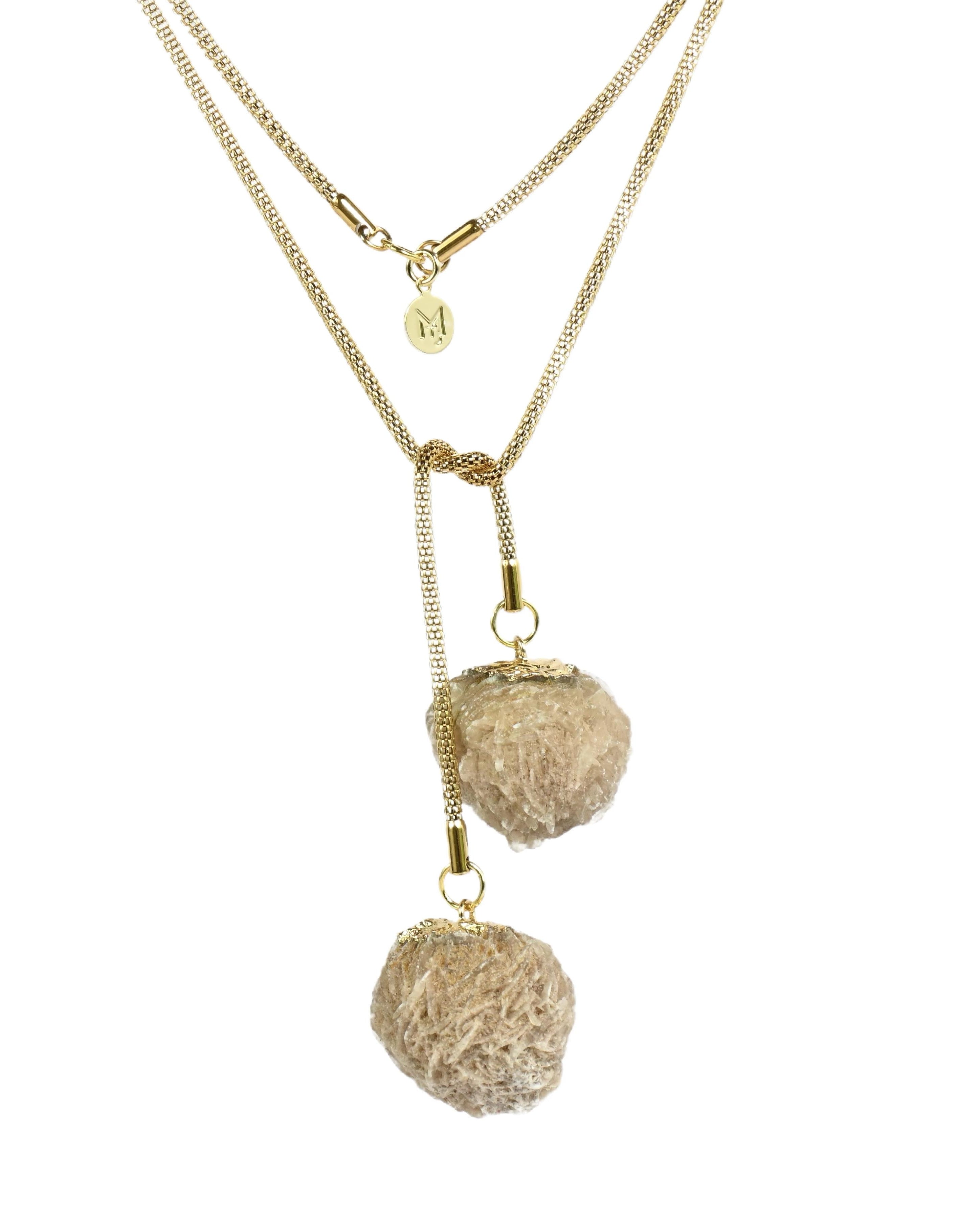 MARILYN TAN JEWELLERY | Desert Rose Gold Lariat Chain Necklace