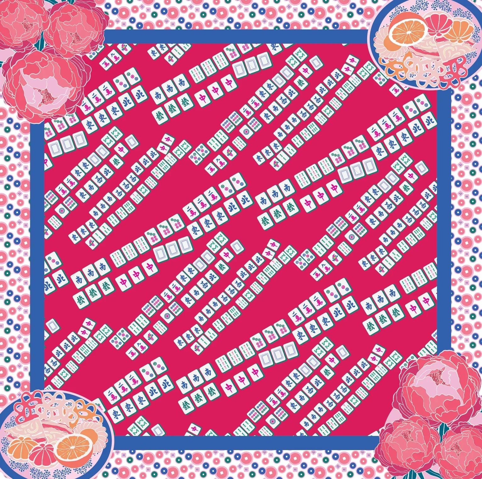 BINARY STYLE | Aunty's Winning Hands Premium Silk Scarf