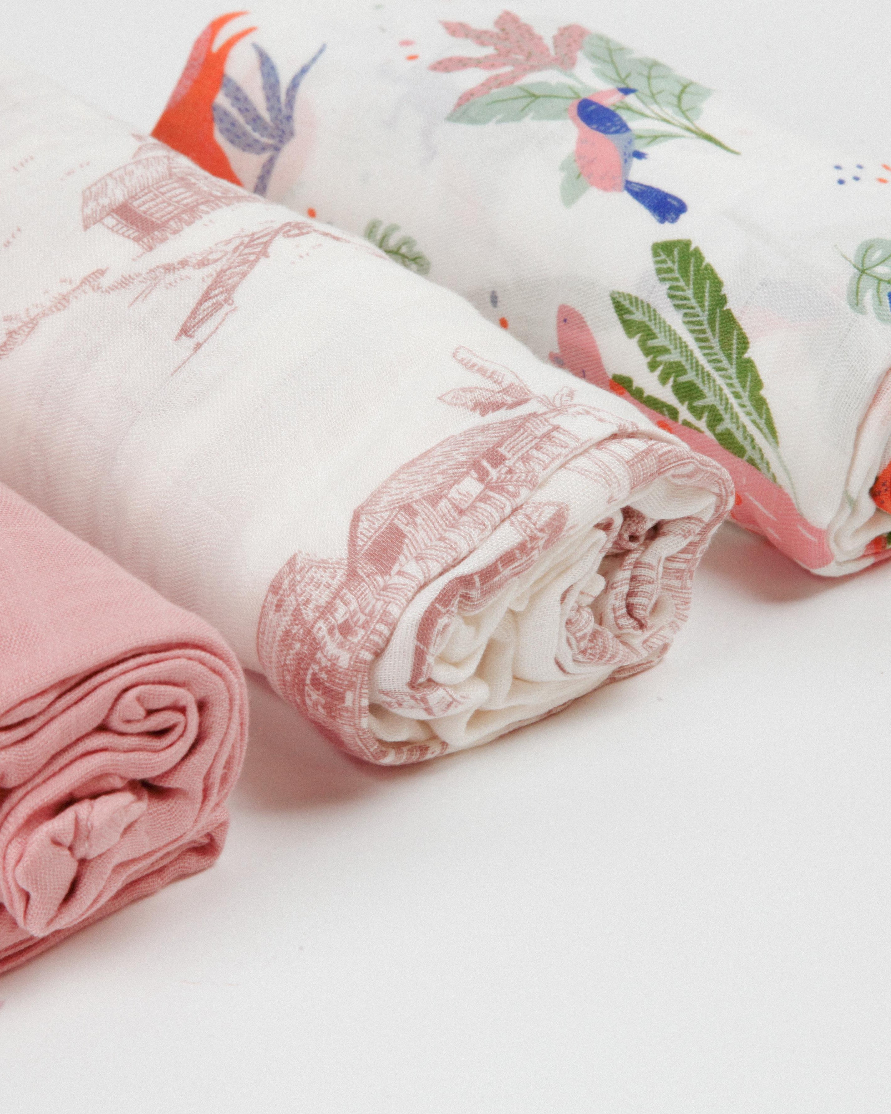 LITTLE REI | LRE Bamboo Swaddle 3PC