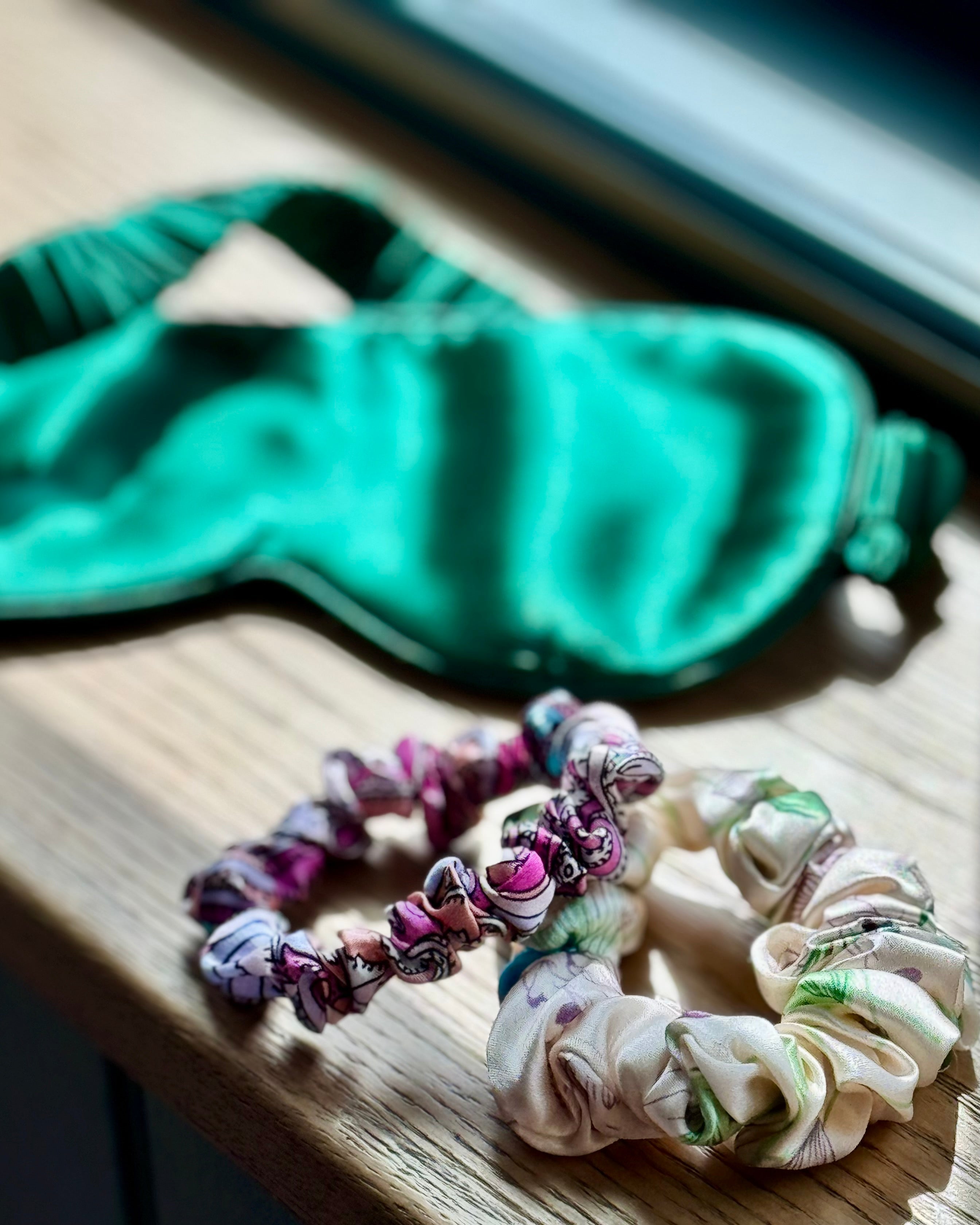 BELLS & BIRDS | Mulberry Silk Scrunchies (Set of 3)