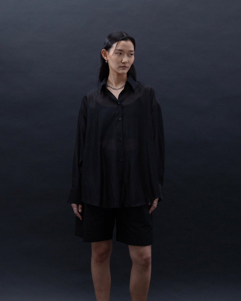 SAERO COLLECTIVE | Malgeun Tencel Shirt | Black