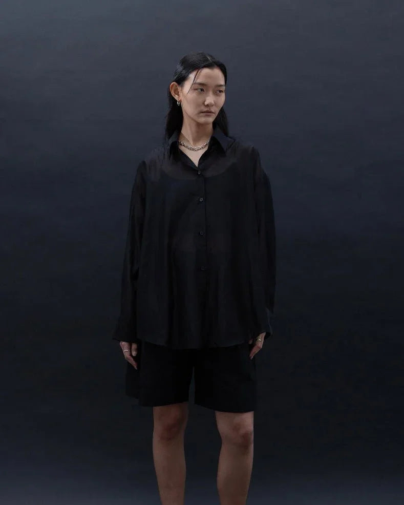 SAERO COLLECTIVE | Malgeun Tencel Shirt | Black