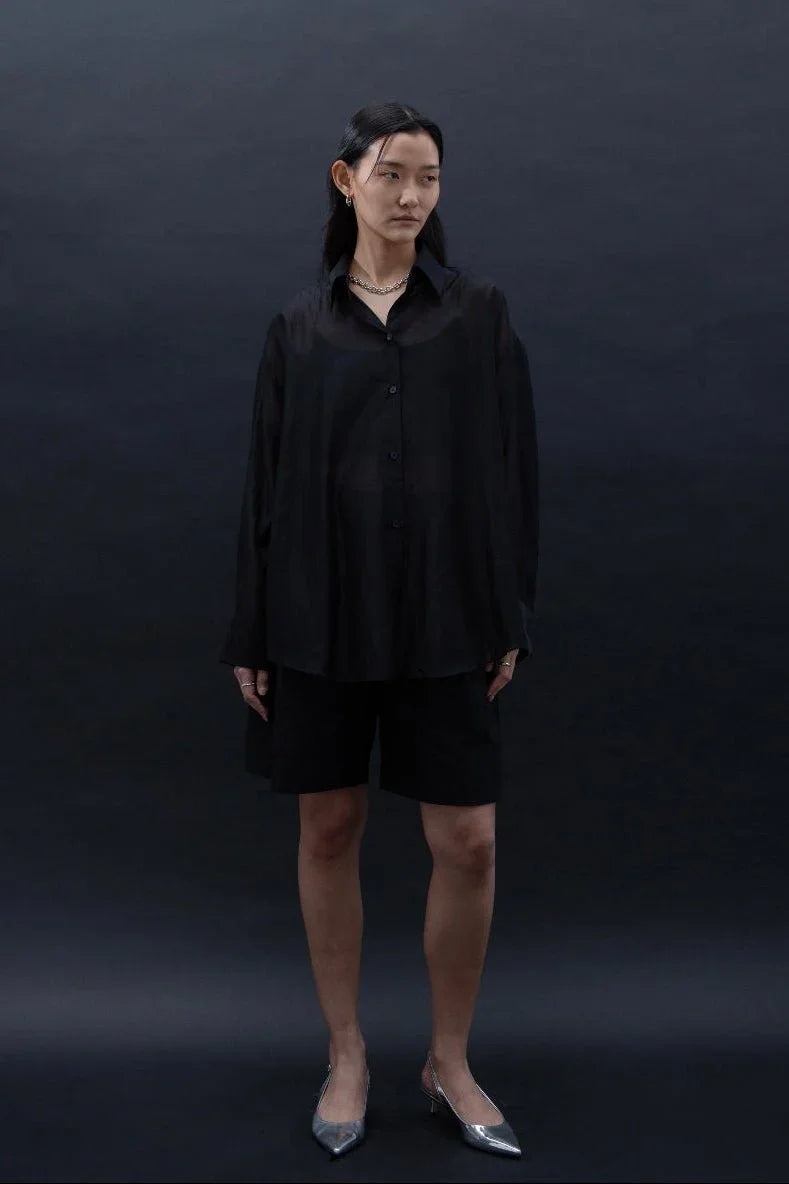 SAERO COLLECTIVE | Malgeun Tencel Shirt | Black
