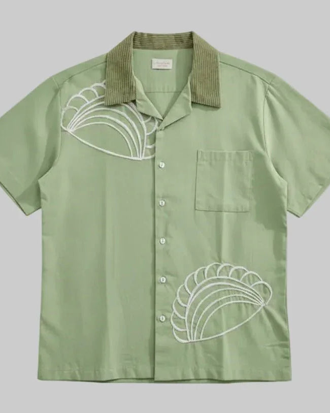 NYANA NYANA | Kopi Karipap Embroidery Camp Shirt