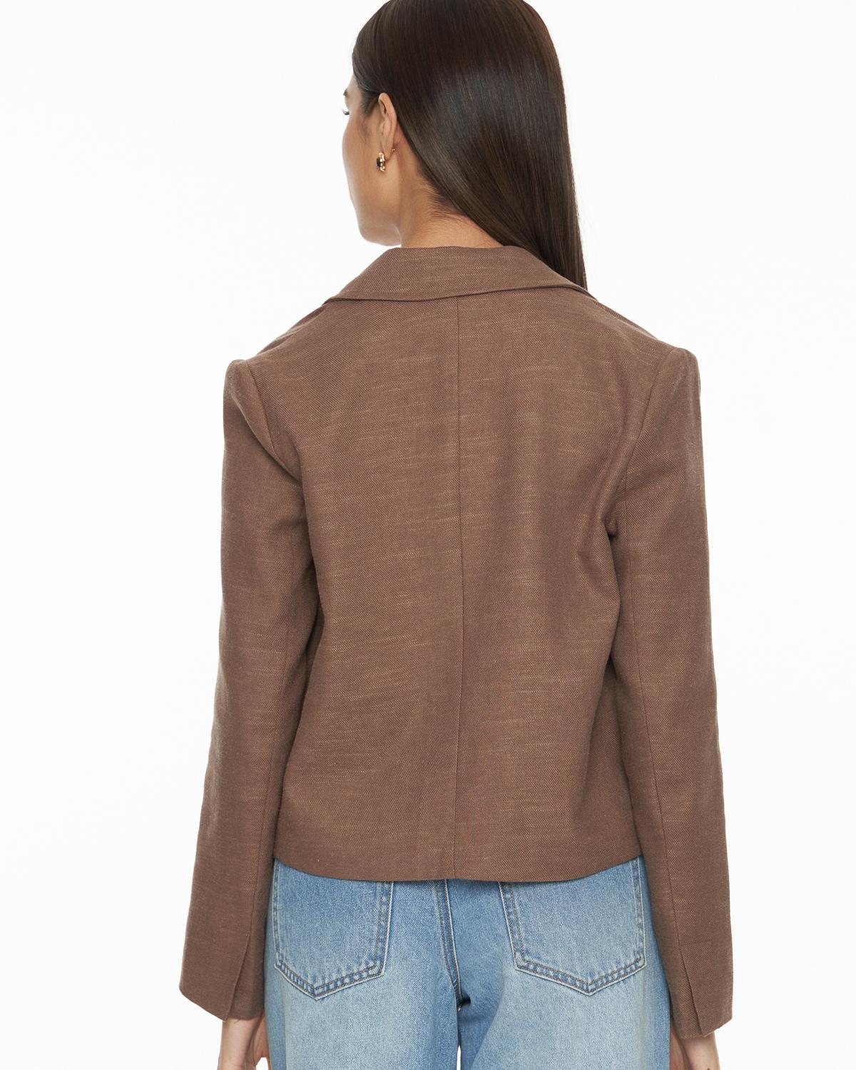 DRESSINGPAULA | Linen Cropped Blazer