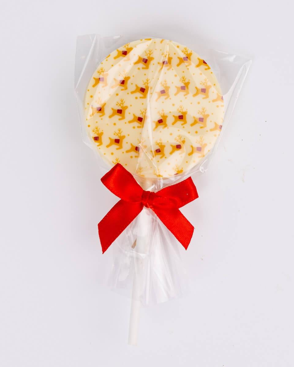 ANJALICHOCOLAT | Christmas Chocolate Lollipop: White Chocolate