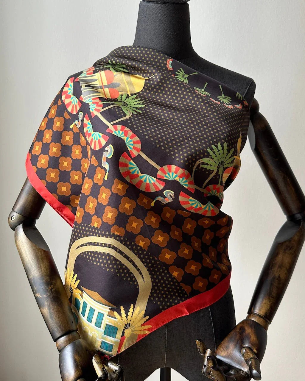 BINARY STYLE | Festive Night At Kampong Glam Silk Square Scarf 87x87cm