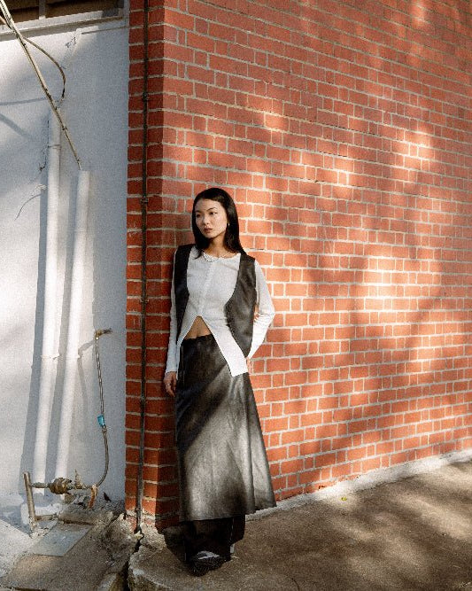 SAERO COLLECTIVE | Hae Wrap Skirt | Black