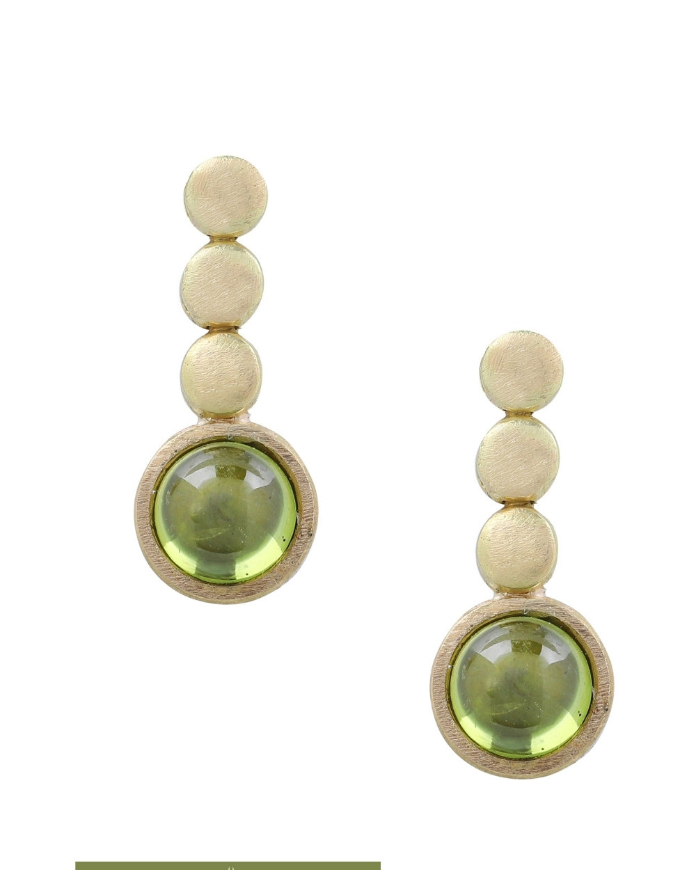 CREATIVE JEWELLERY STUDIO | 18k Gold "Prosperity Peridot" Earrings by Arcaza Riezelina