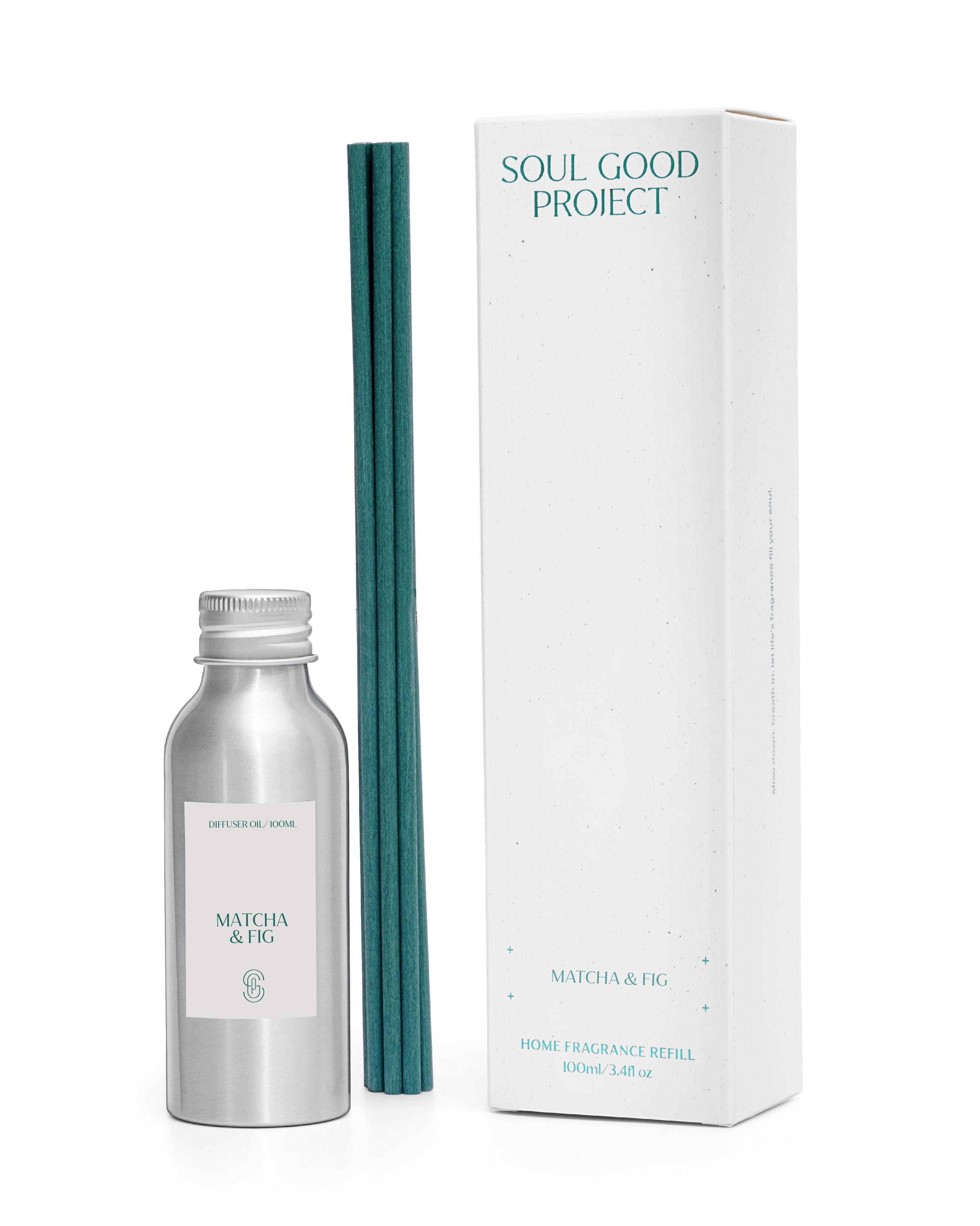 SOUL GOOD PROJECT | Matcha & Fig Reed Diffuser Refill