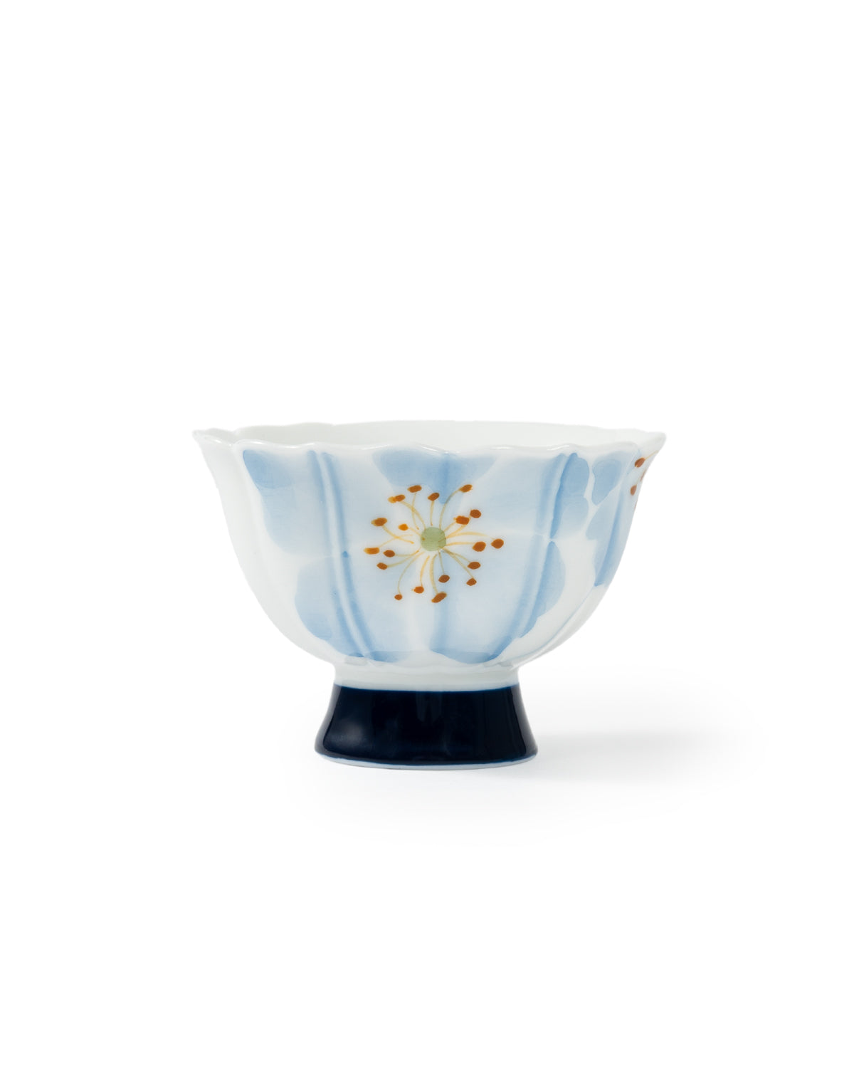CRAFILAB | Blue Begonia & Tall Foot Teacup