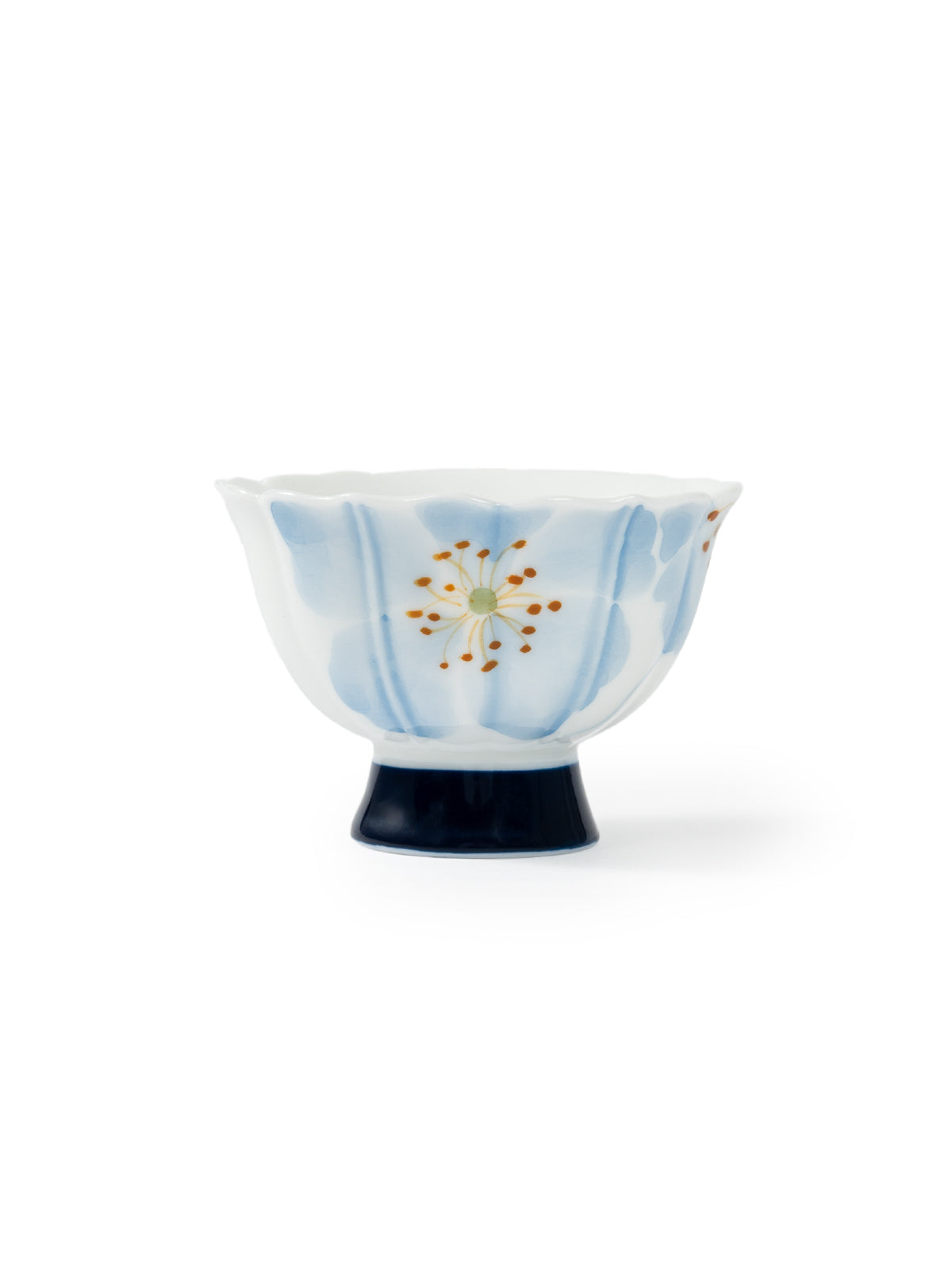 CRAFILAB | Blue Begonia & Tall Foot Teacup