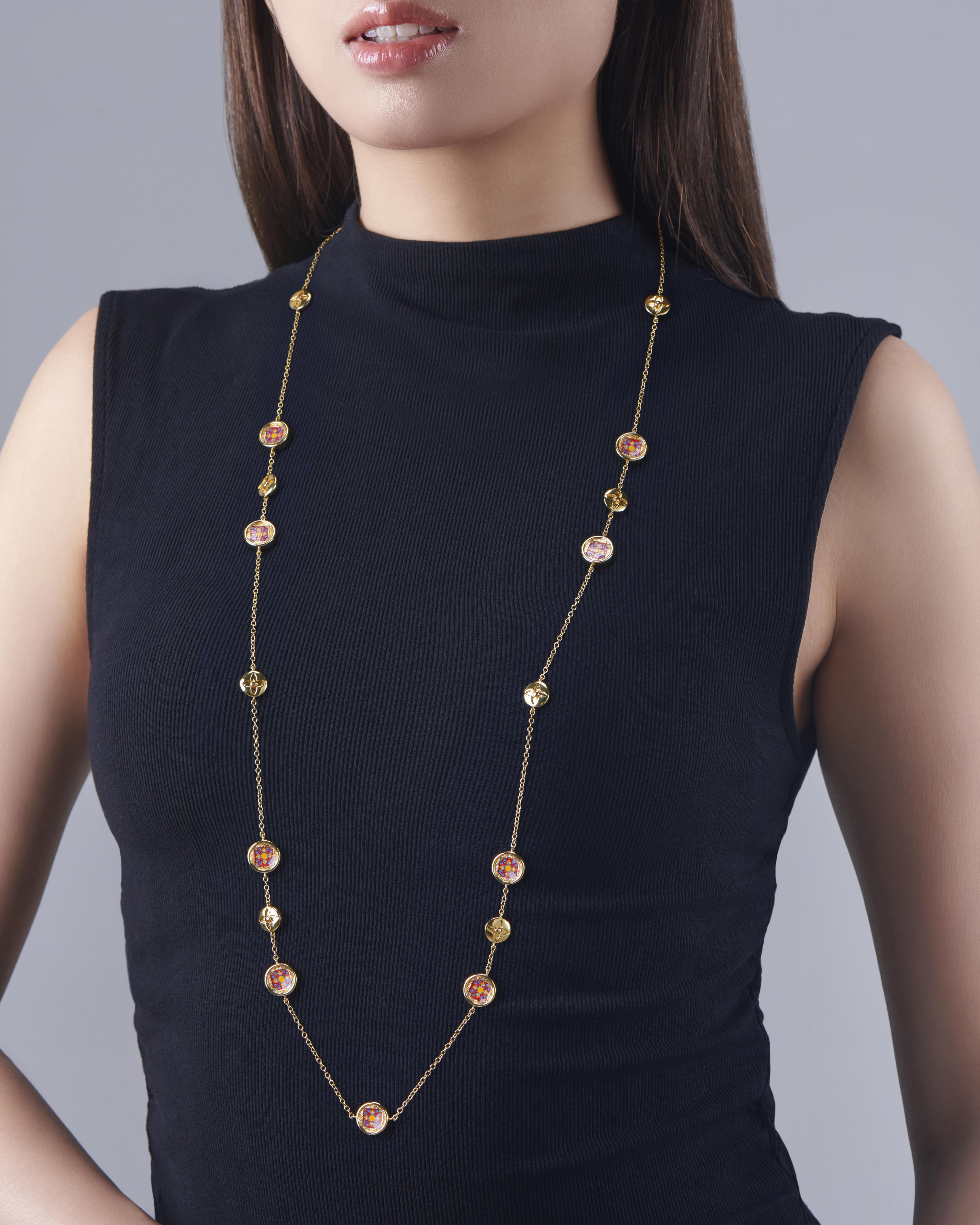 RARE BIRD COLLECTION | Reversible Spanish Medallion Long Necklace - Royal