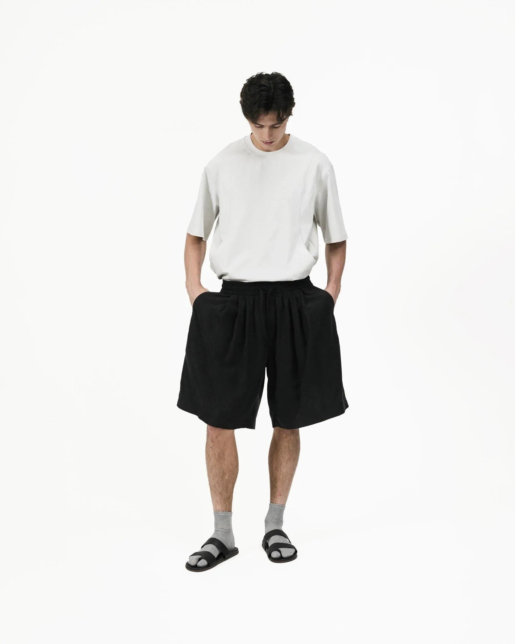 GRAYE | Fluid Pleat Shorts