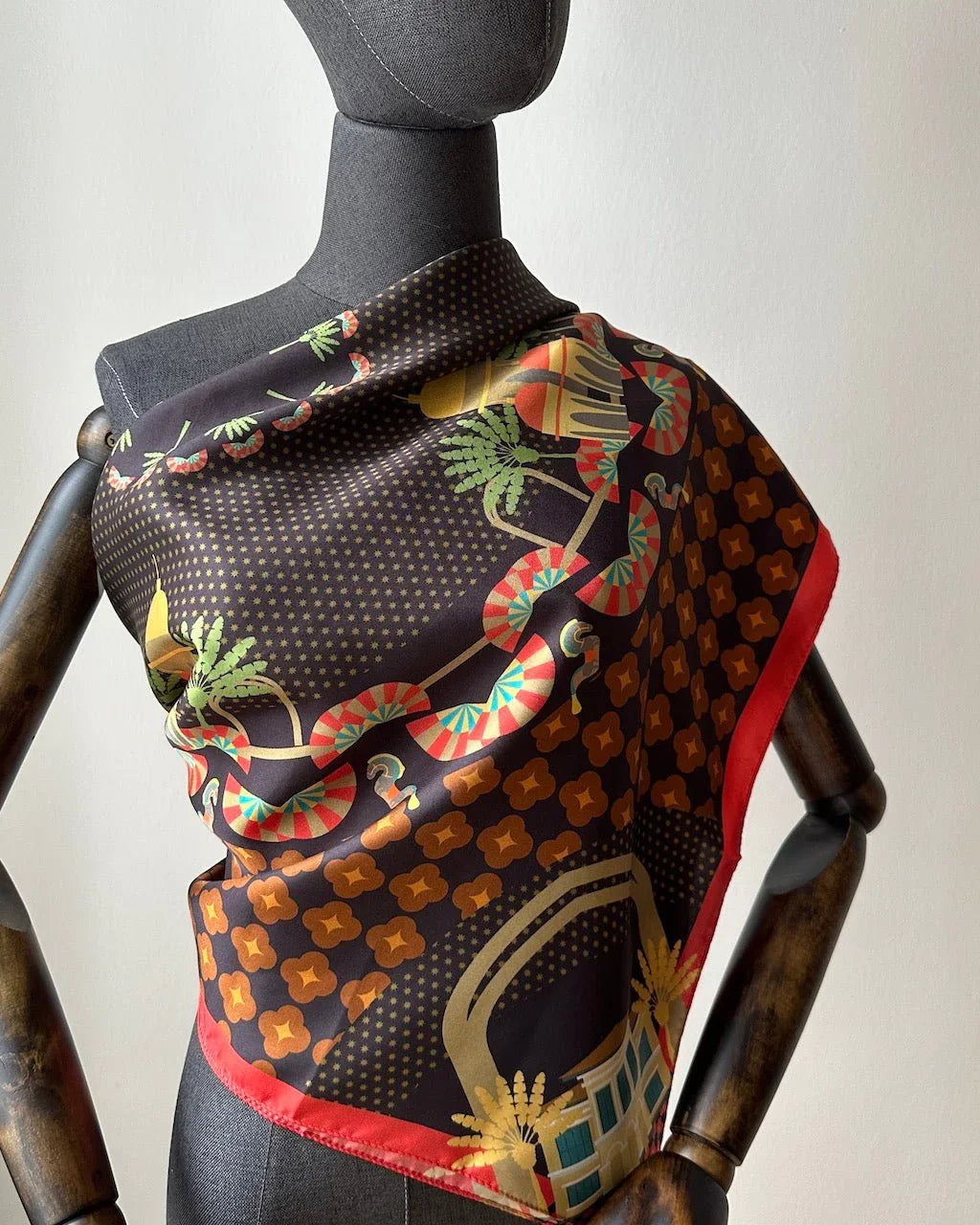 BINARY STYLE | Festive Night At Kampong Glam Silk Square Scarf 87x87cm