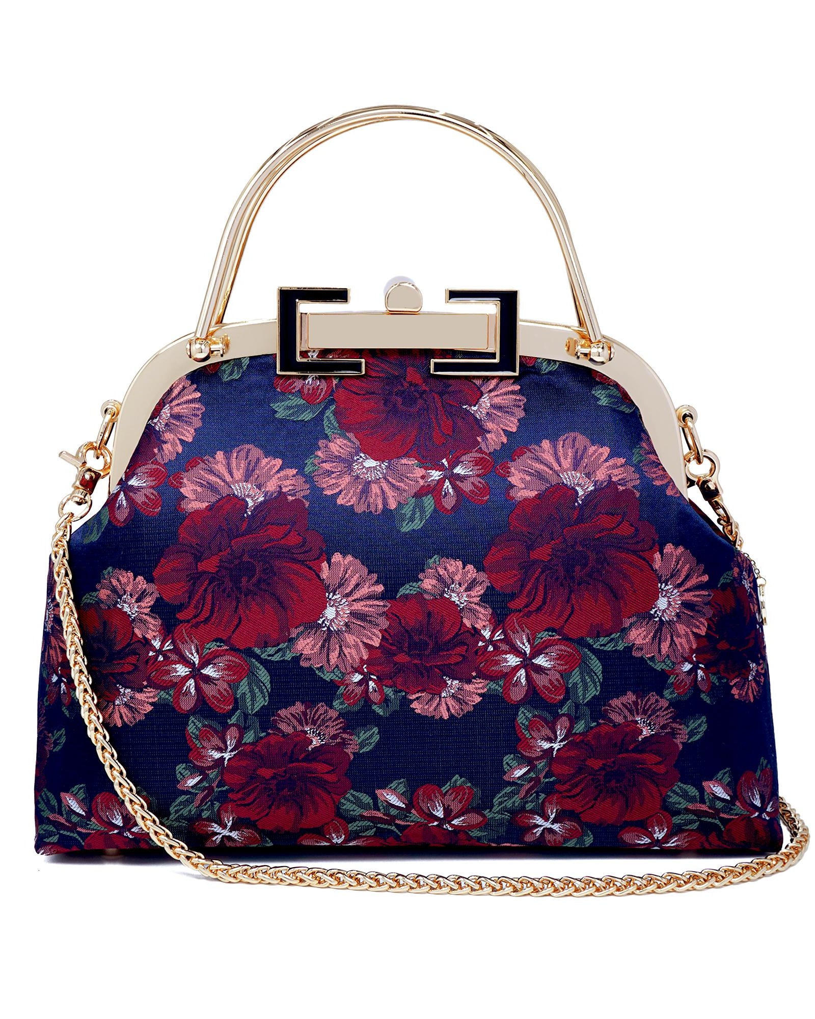 COCOONESE | Clasp Crossbody Bag - Night Carnation