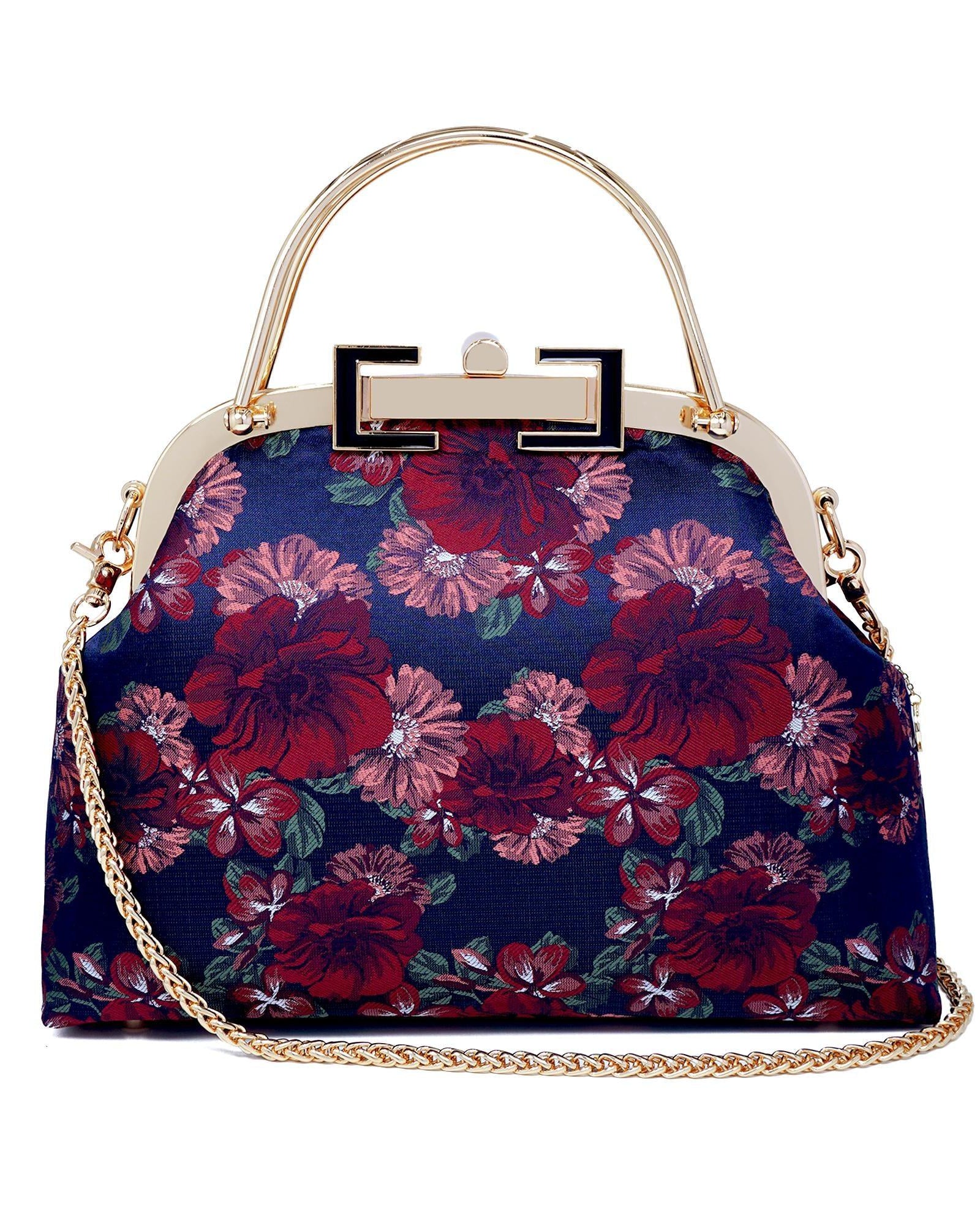 COCOONESE | Clasp Crossbody Bag - Night Carnation