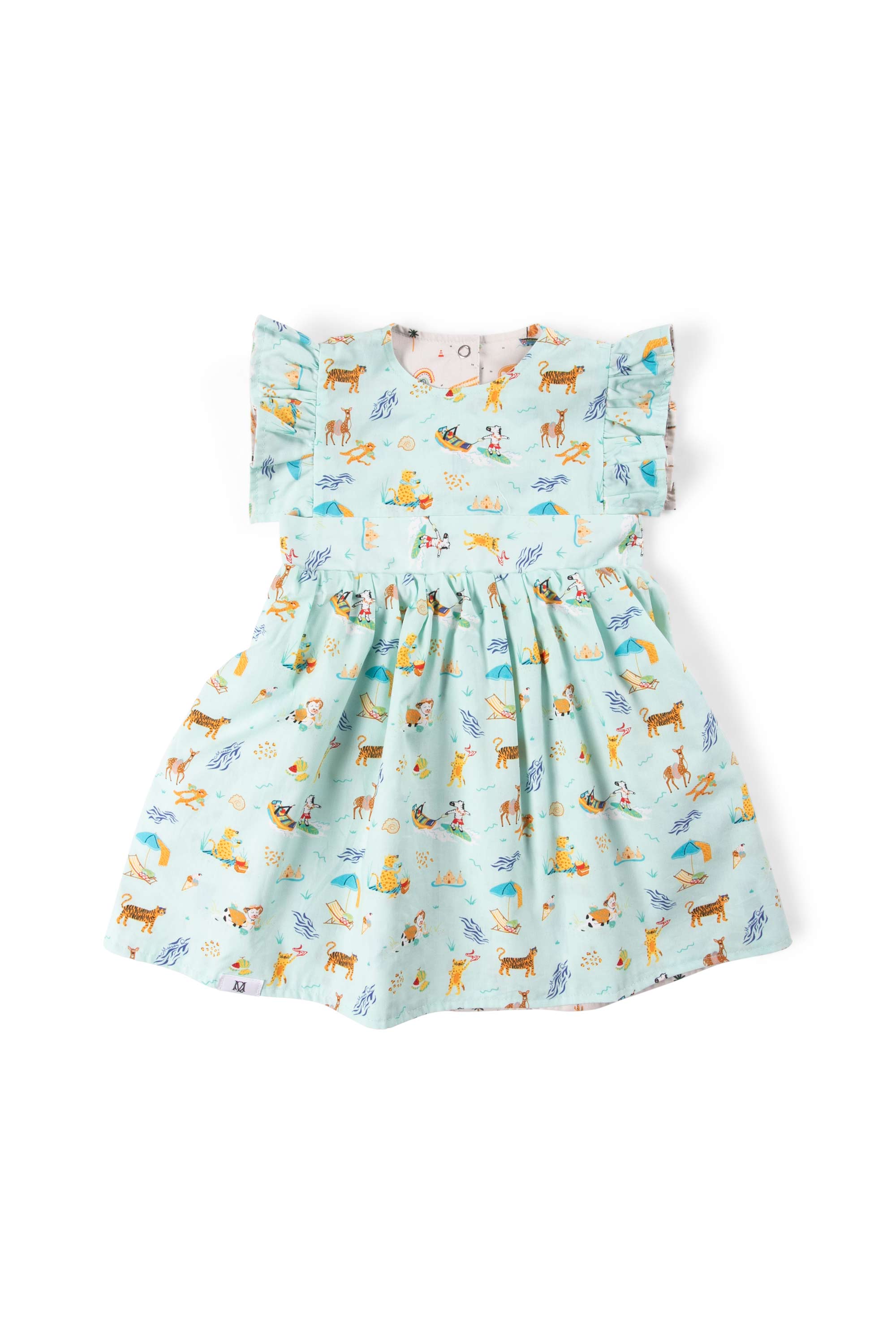 MAISON Q | Tiger Tiger Reversible Flared Sleeves Dress