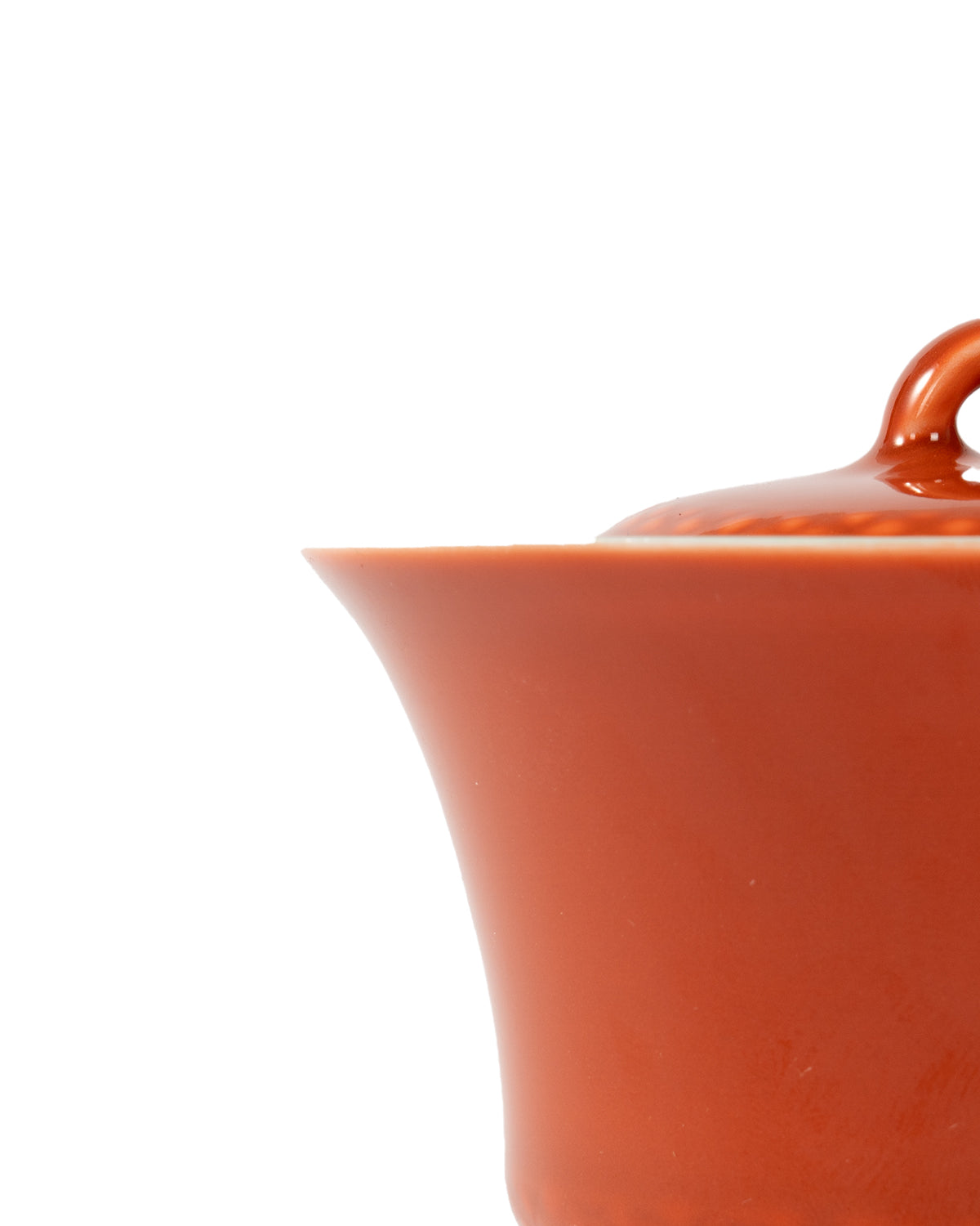 CRAFILAB | Brick Red & Turquoise Three&Legged Lidded Bowl