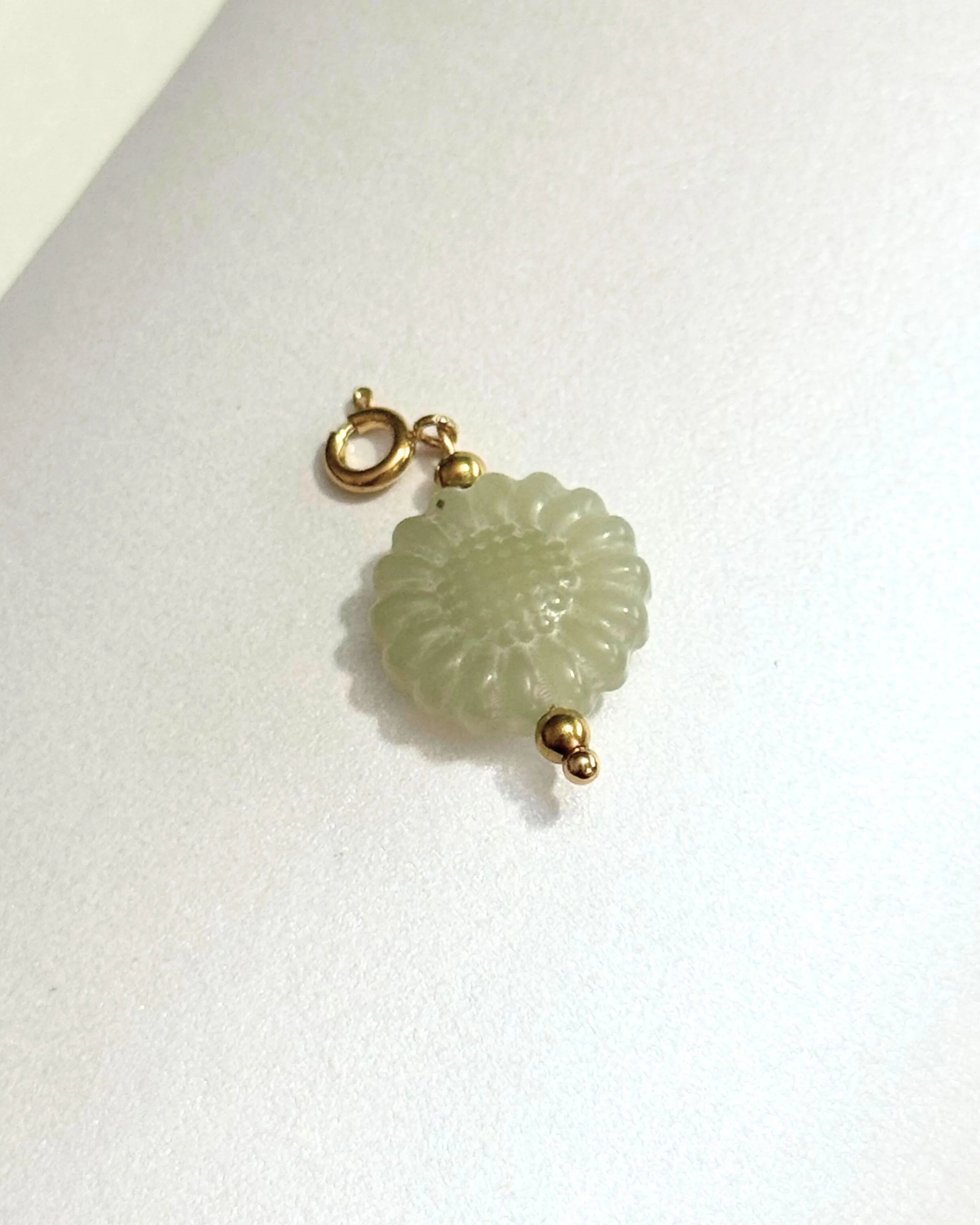 THE ANTECEDENT STORE | P - Sunflower HeTian Jade Pendent
