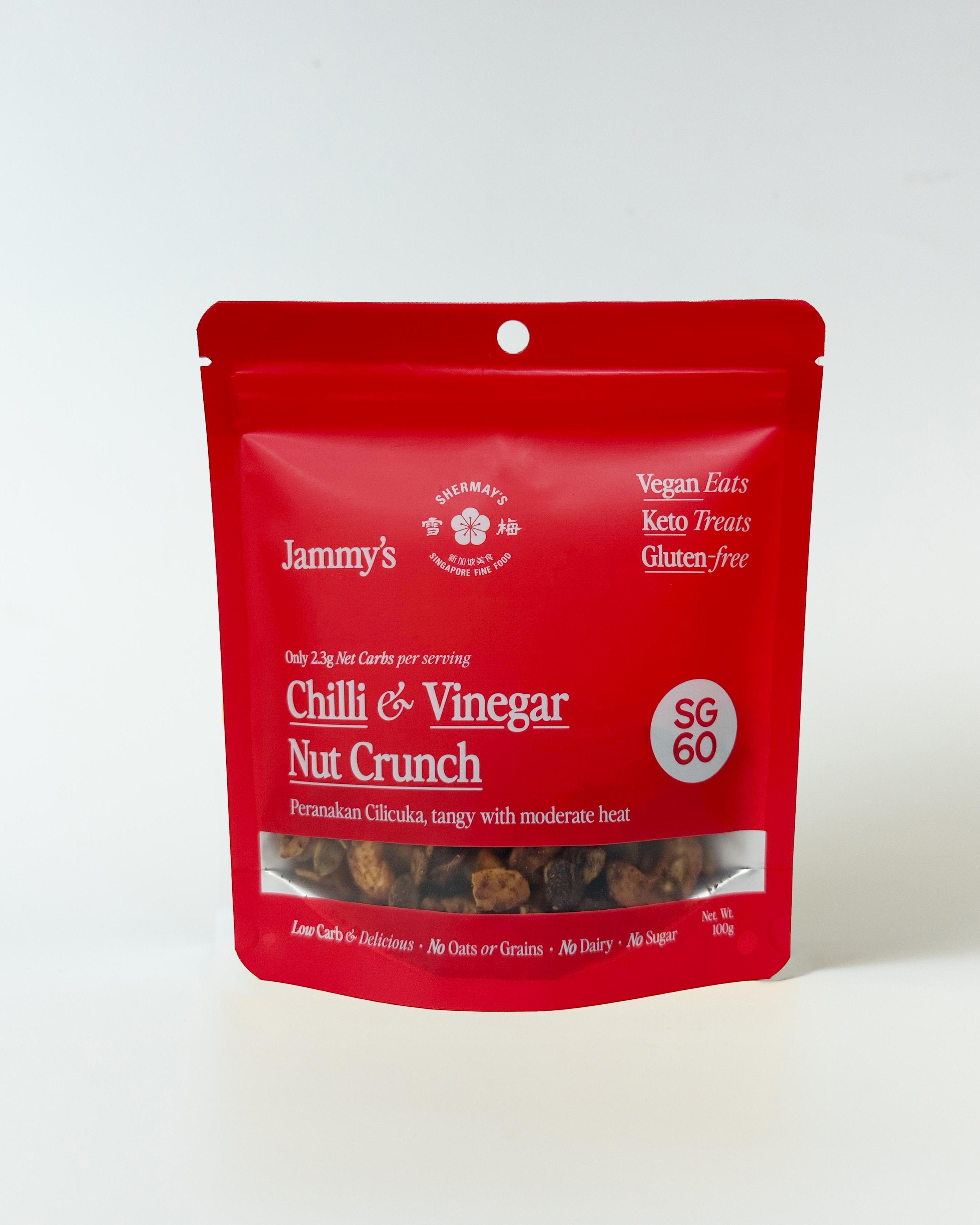 SHERMAY'S SINGAPORE FINE FOOD | Shermay's x Jammy's Chilli and Vinegar Nut Crunch